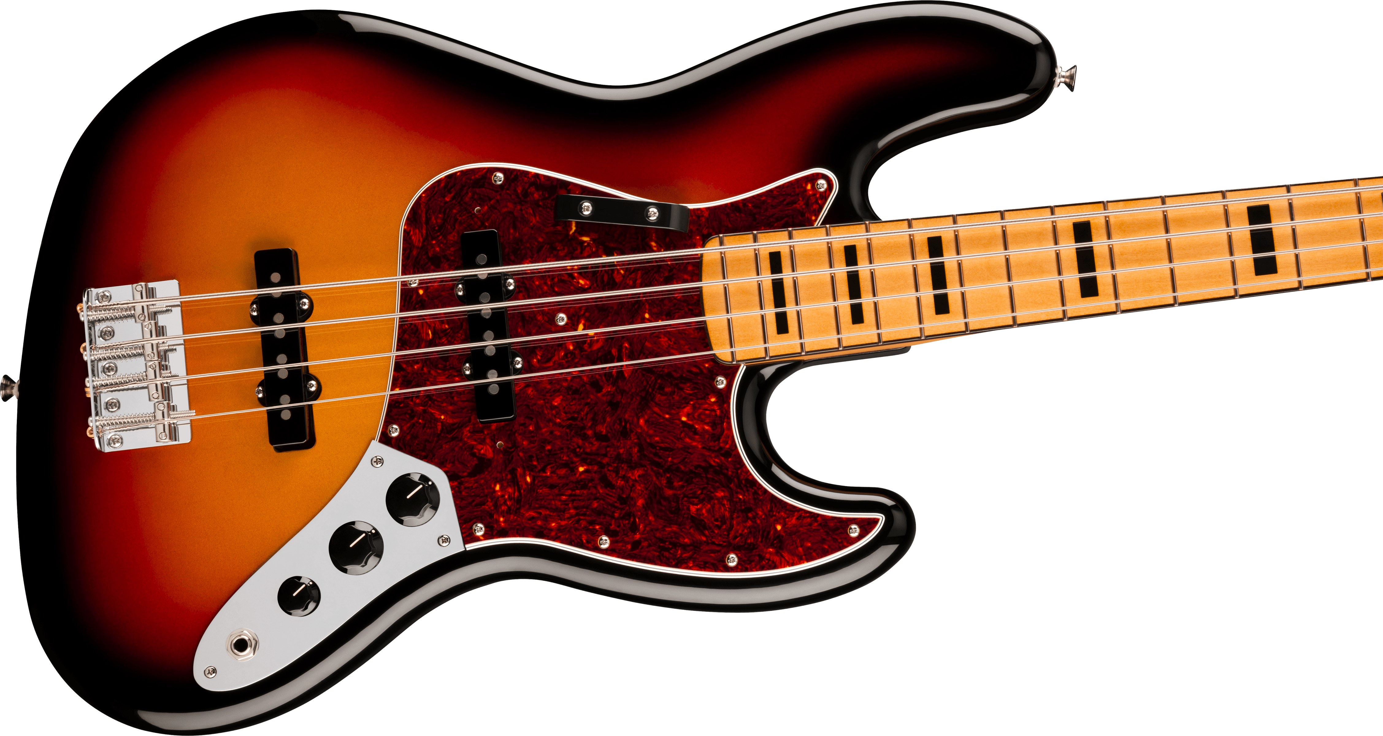 Fender® Vintera® III Early '70s Jazz Bass®, Maple Fingerboard, 3-Color Sunburst