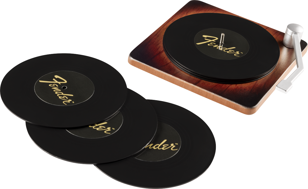 Fender® Sunburst Turntable Coaster Set