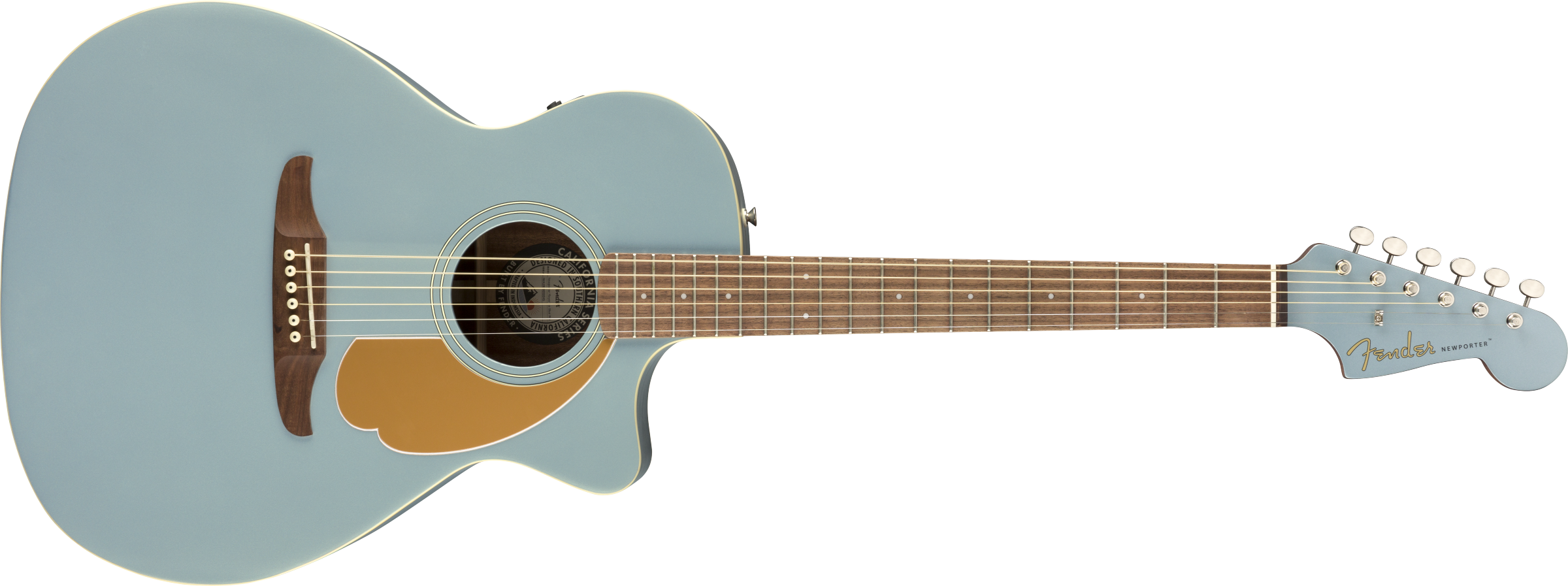 Fender® Newporter Player, Walnut Fingerboard, Ice Blue Satin