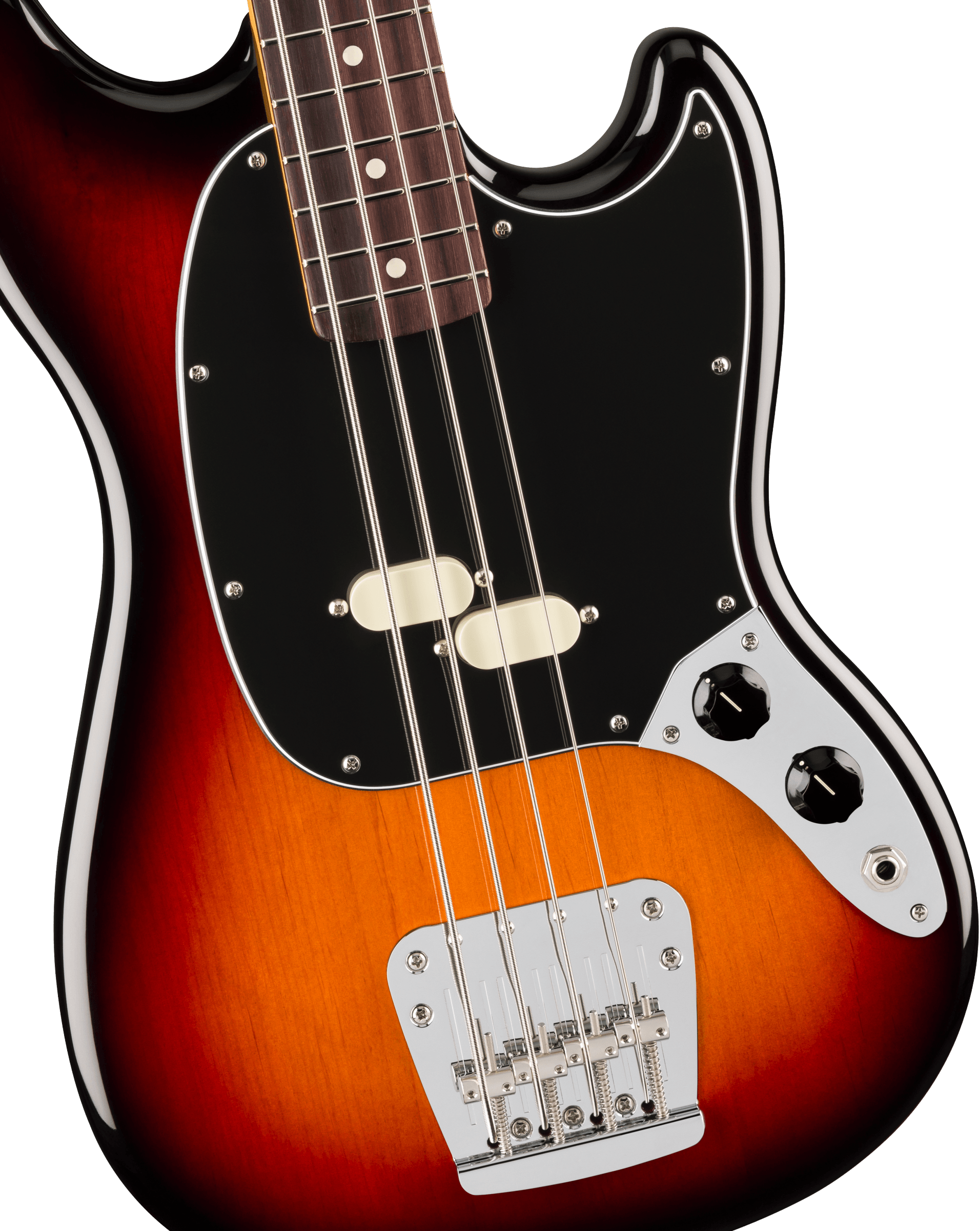 Fender® American Professional Classic Mustang Bass®, Rosewood Fingerboard, 3-Color Sunburst