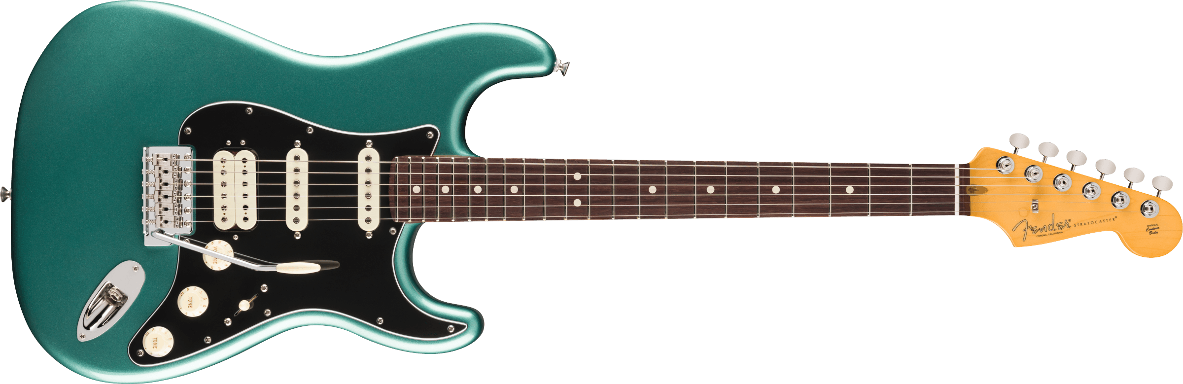 Fender® American Professional Classic Stratocaster® HSS, Rosewood Fingerboard, Faded Sherwood Green Metallic