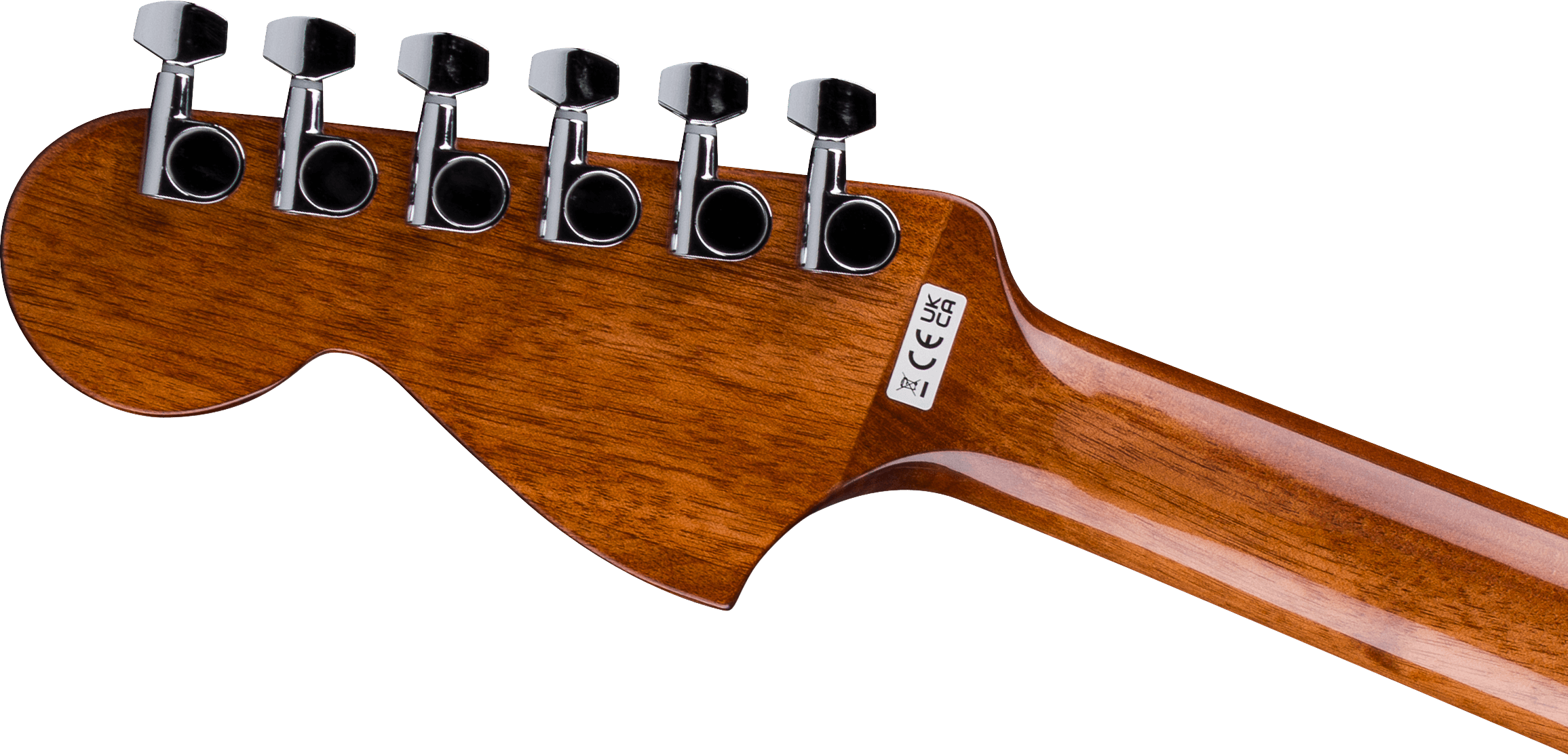 Fender® California Standard Monterey™, Sapele Top, Black Pickguard, Natural Sapele