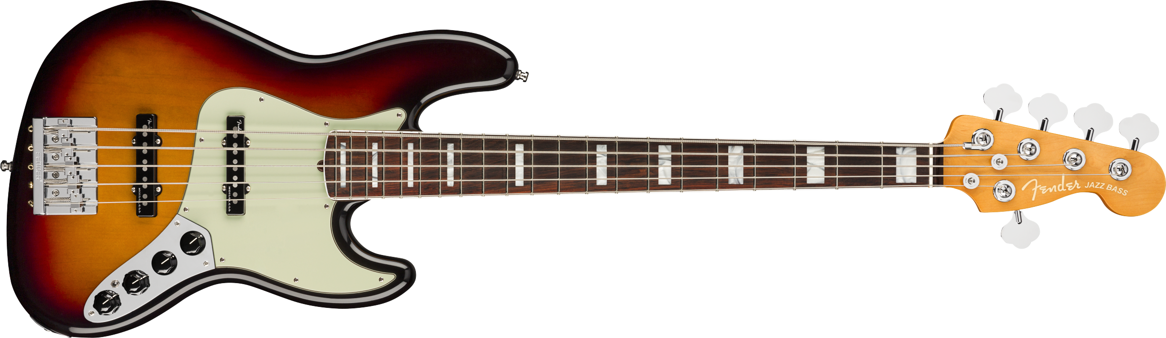 Fender® American Ultra Jazz Bass® V, Rosewood Fingerboard, Ultraburst