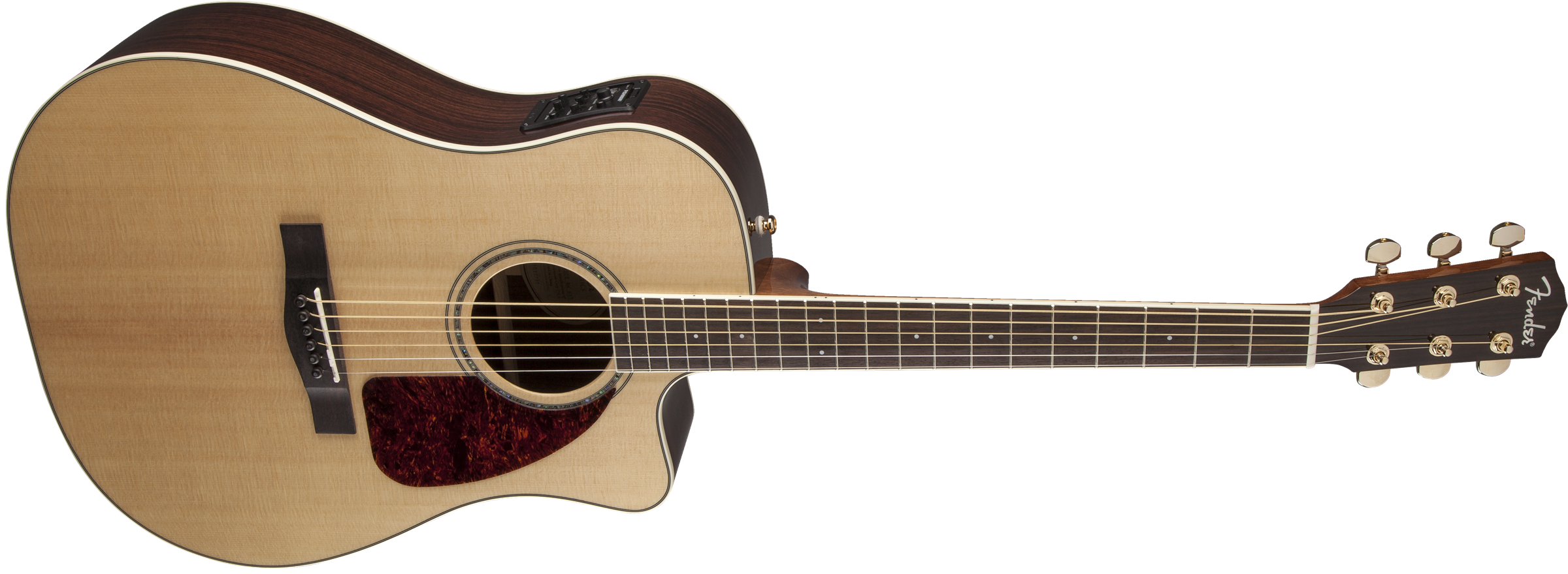Fender® CD-320ASRWCE, Dreadnought C/A Electric, All Solid, Rosewood back/ sides, Rosewood Fingerboard, Natural