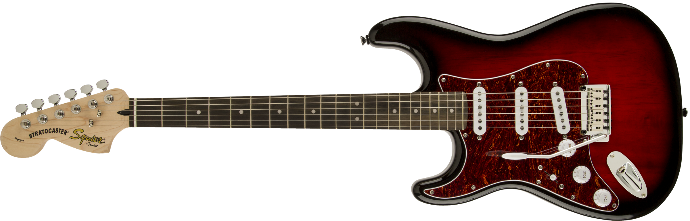 Squier® Standard Stratocaster® Left-Hand, Rosewood Fingerboard, Antique Burst