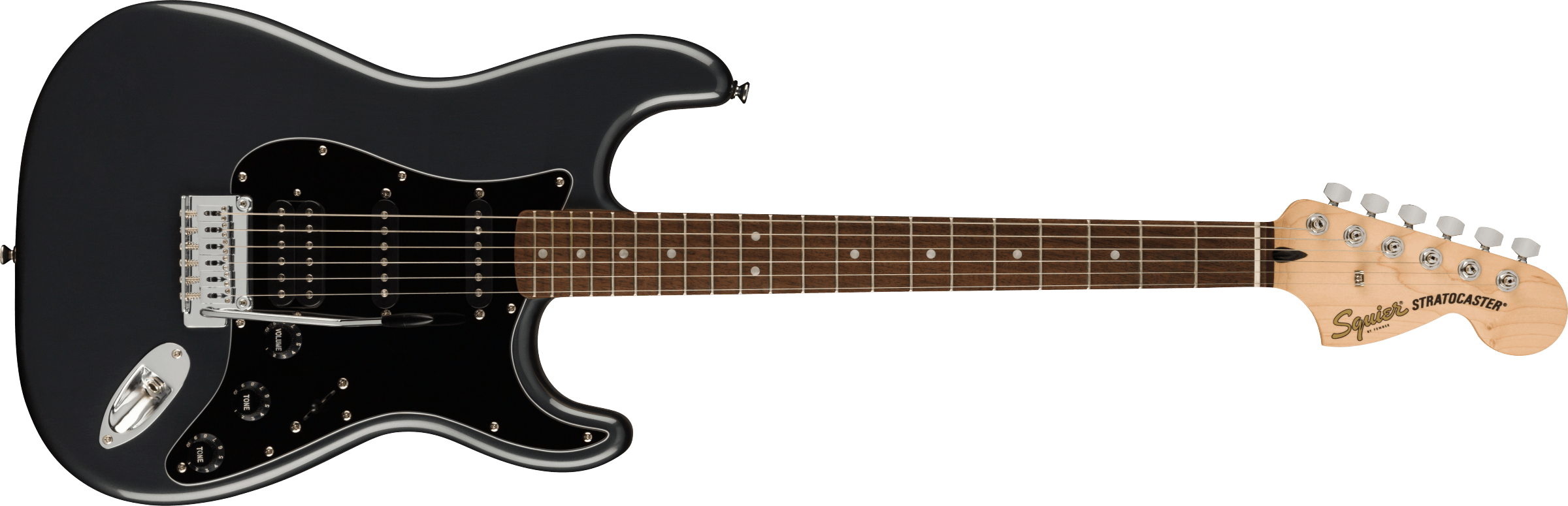 Squier® Affinity Series™ Stratocaster® HSS, Laurel Fingerboard, Charcoal Frost Metallic