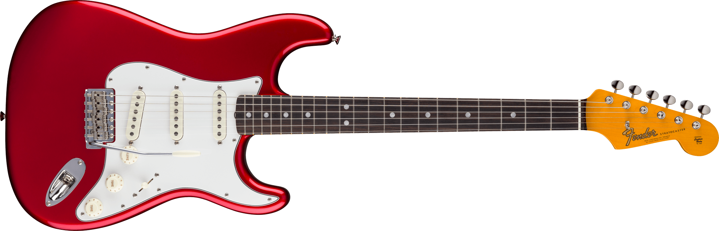 Fender® American Vintage II 1965 Stratocaster®, Round-Lam Rosewood Fingerboard, Candy Apple Red