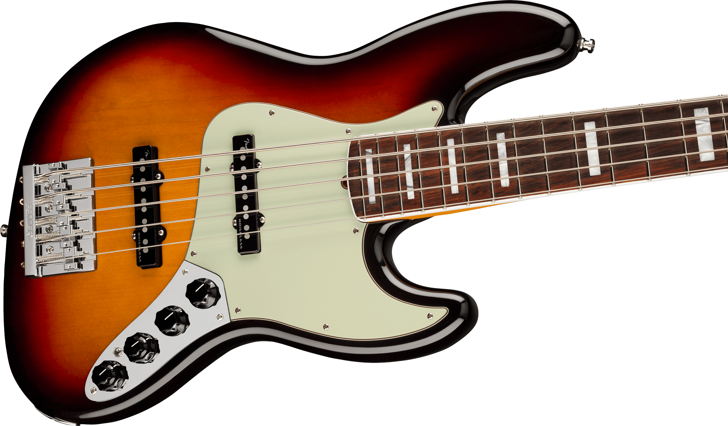 Fender® American Ultra Jazz Bass® V, Rosewood Fingerboard, Ultraburst