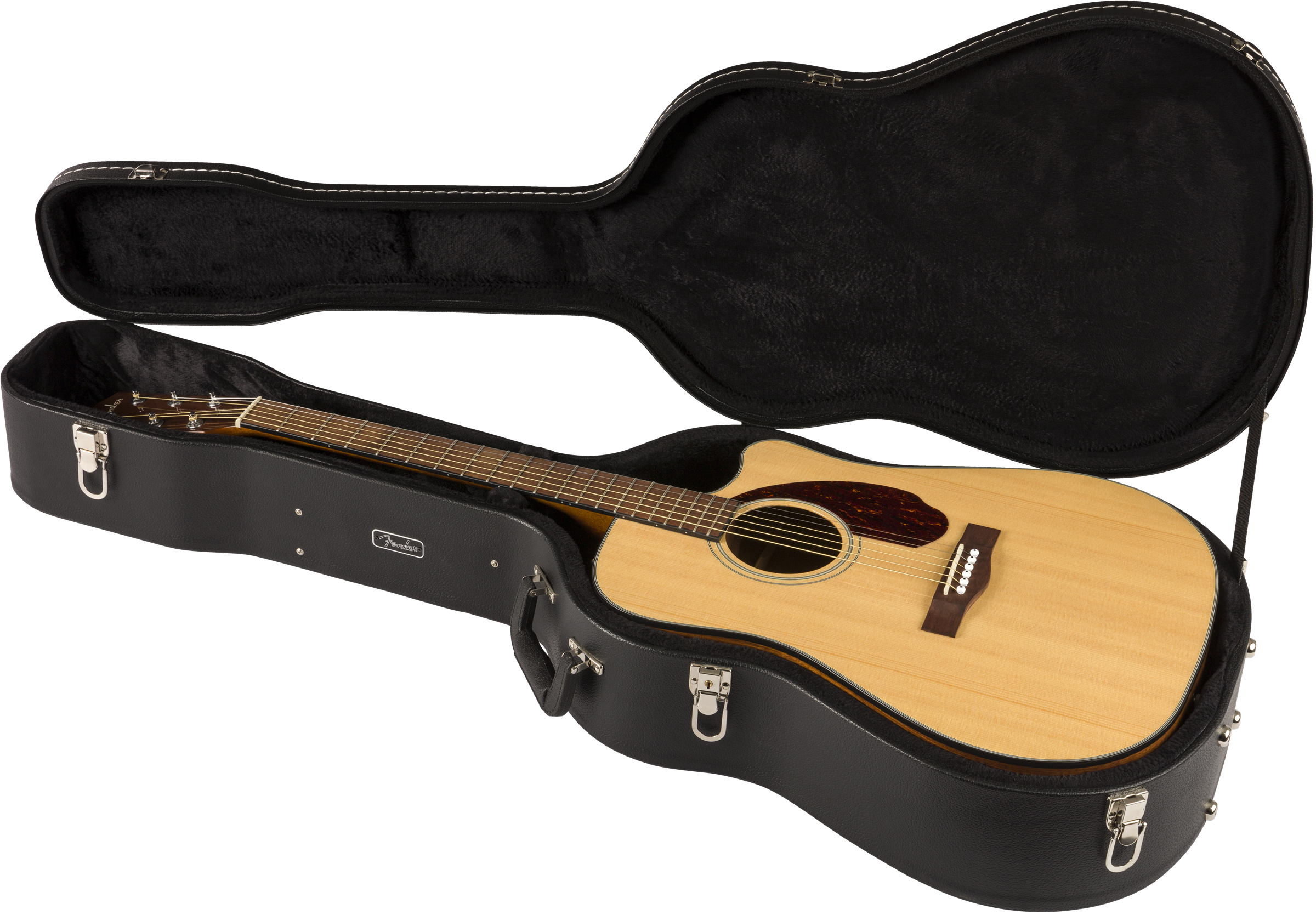Fender® CD-140SCE Dreadnought, Walnut Fingerboard, Natural w/case
