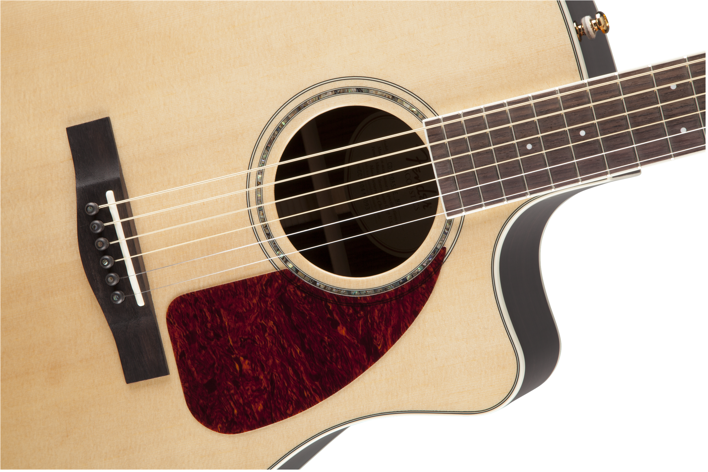 Fender® CD-320ASRWCE, Dreadnought C/A Electric, All Solid, Rosewood back/ sides, Rosewood Fingerboard, Natural