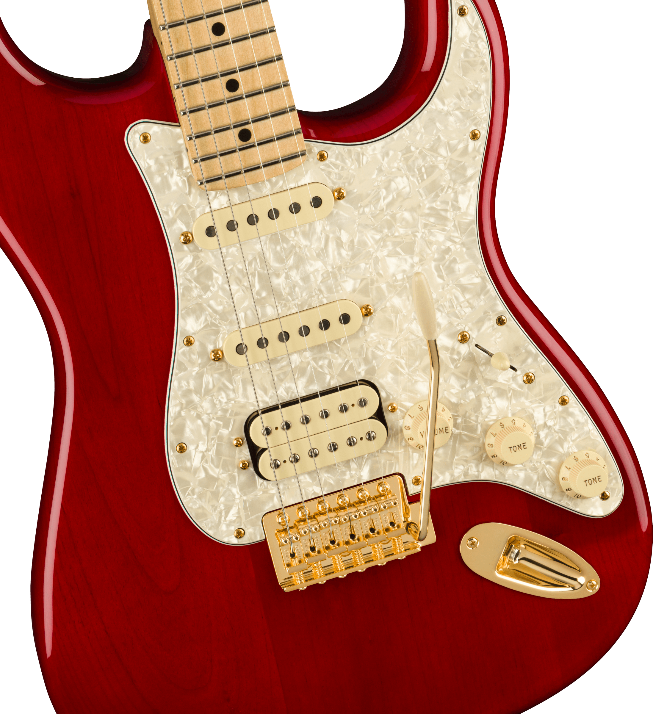 Fender® Tash Sultana Stratocaster®, Maple Fingerboard, Transparent Cherry