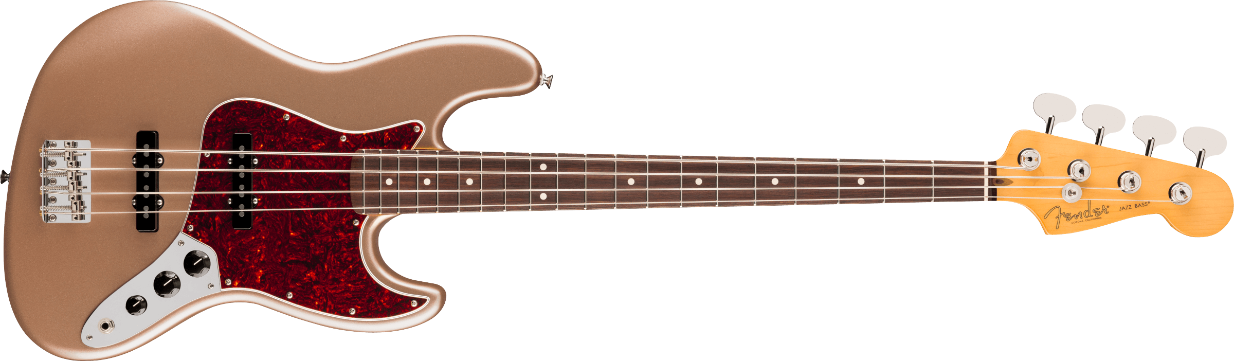Fender® American Professional Classic Jazz Bass®, Rosewood Fingerboard, Faded Firemist Gold