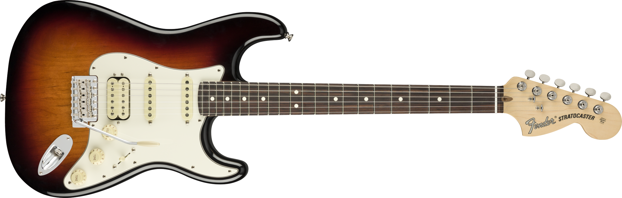 Fender® American Performer Stratocaster® HSS, Rosewood Fingerboard, 3-Color Sunburst