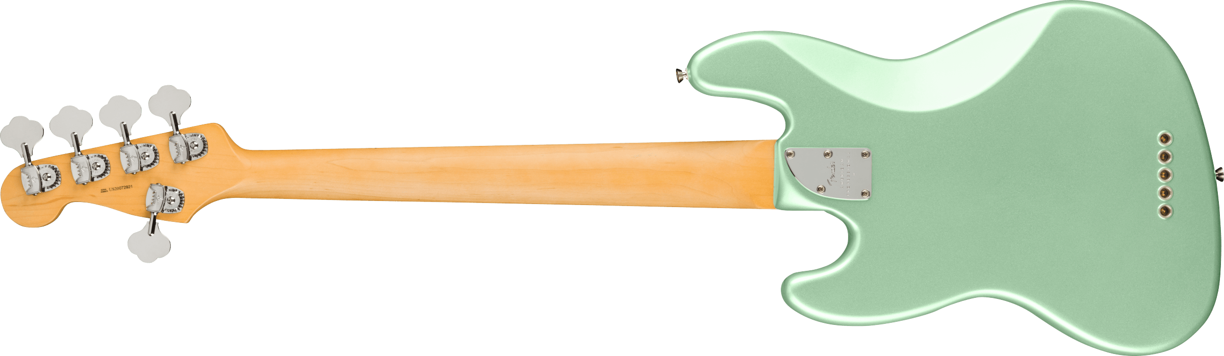 Fender® American Professional II Jazz Bass® V, Maple Fingerboard, Mystic Surf Green