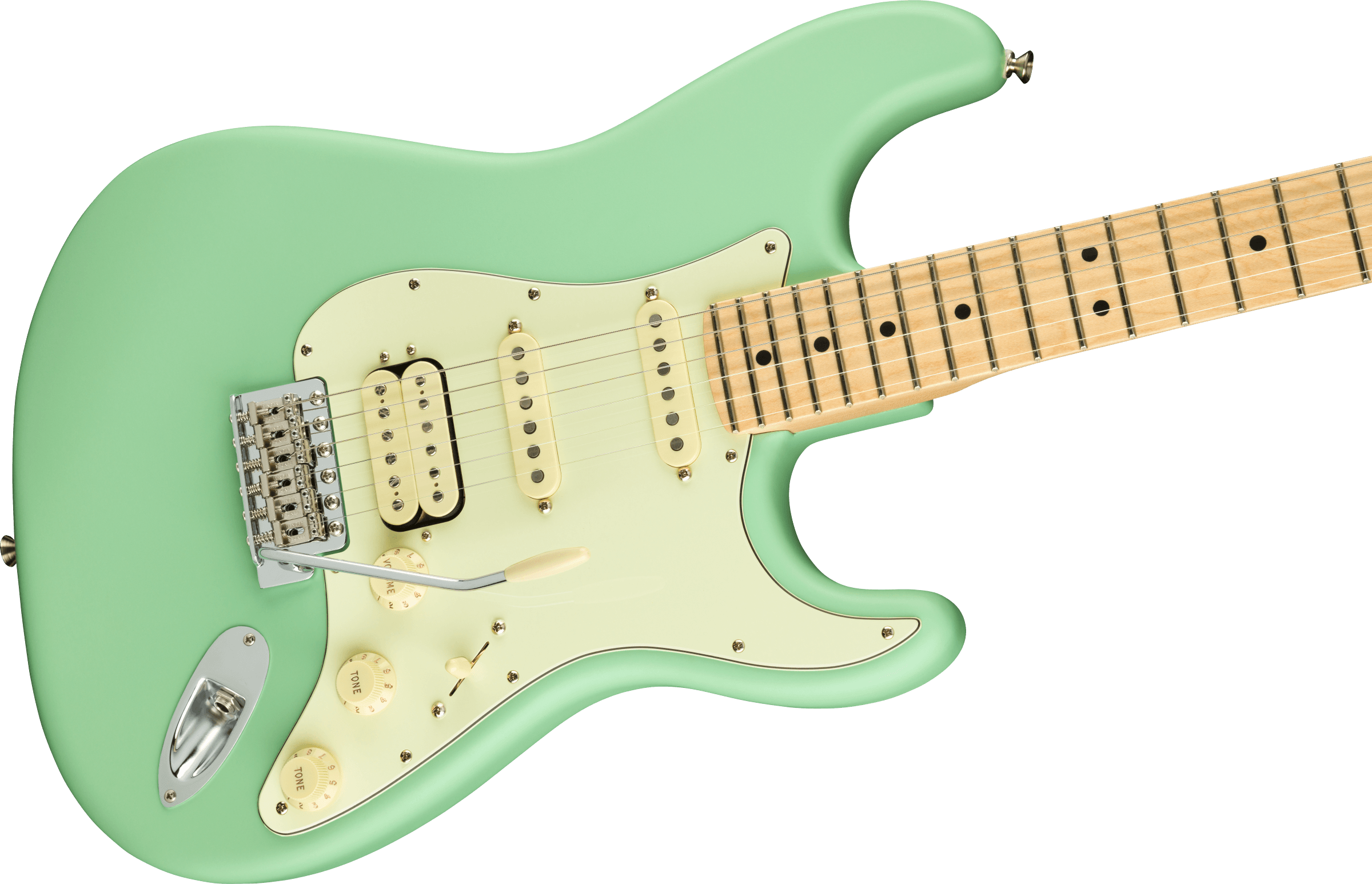 Fender® American Performer Stratocaster® HSS, Maple Fingerboard, Satin Surf Green