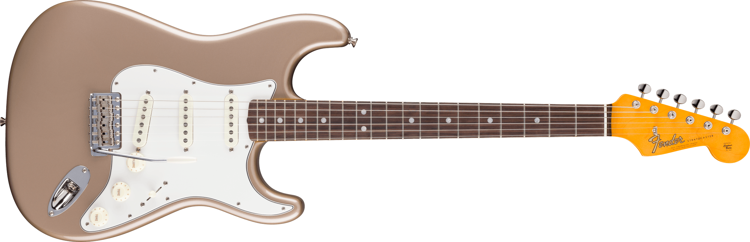 Fender® American Vintage II 1965 Stratocaster®, Round-Lam Rosewood Fingerboard, Shoreline Gold