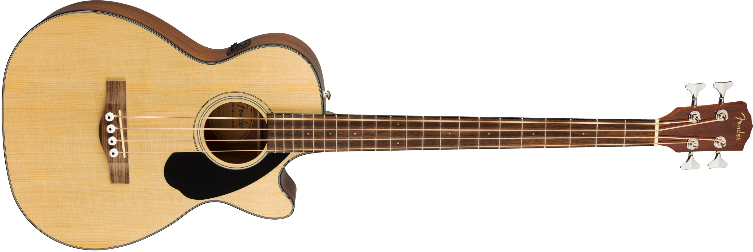 Fender® CB-60SCE Bass, Walnut Fingerboard, Natural