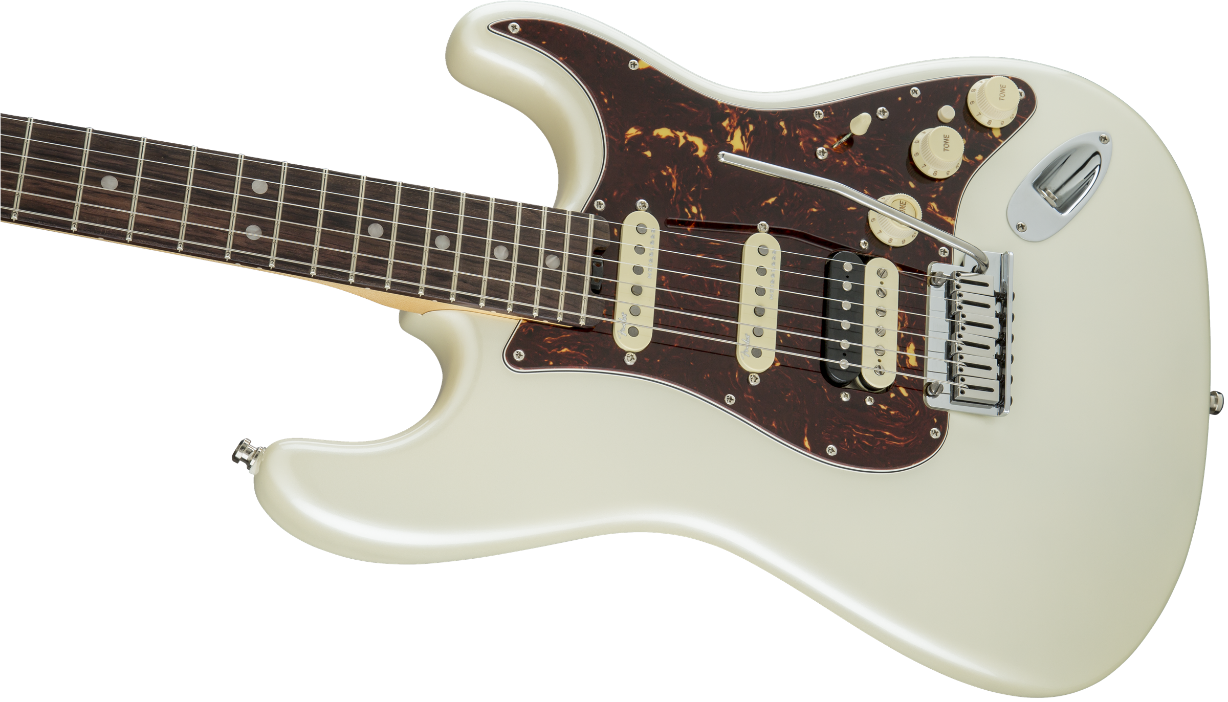 Fender® American Elite Stratocaster® HSS ShawBucker™, Rosewood Fingerboard, Olympic Pearl
