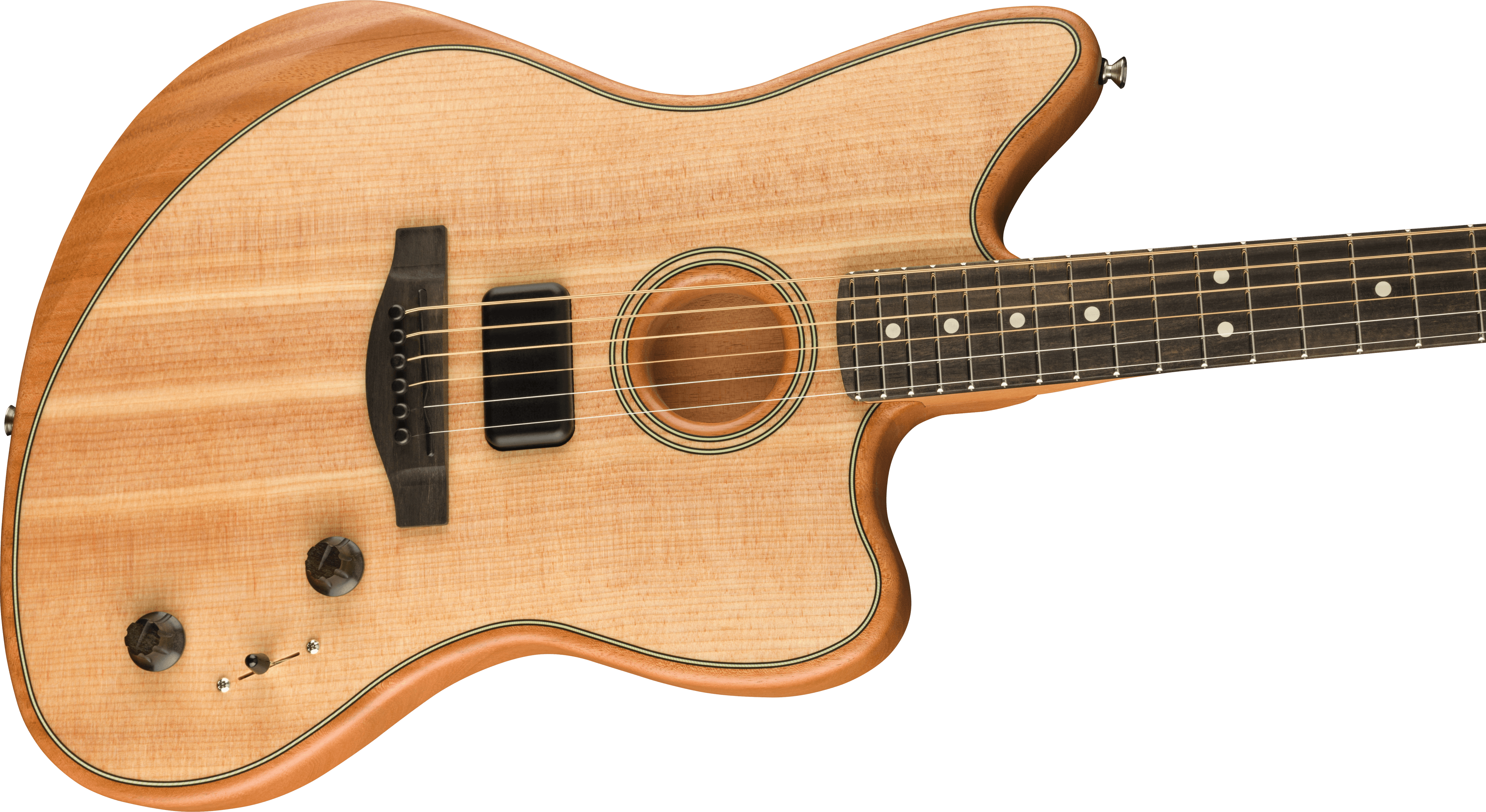 Fender® American Acoustasonic® Jazzmaster®, Natural, Ebony Fingerboard