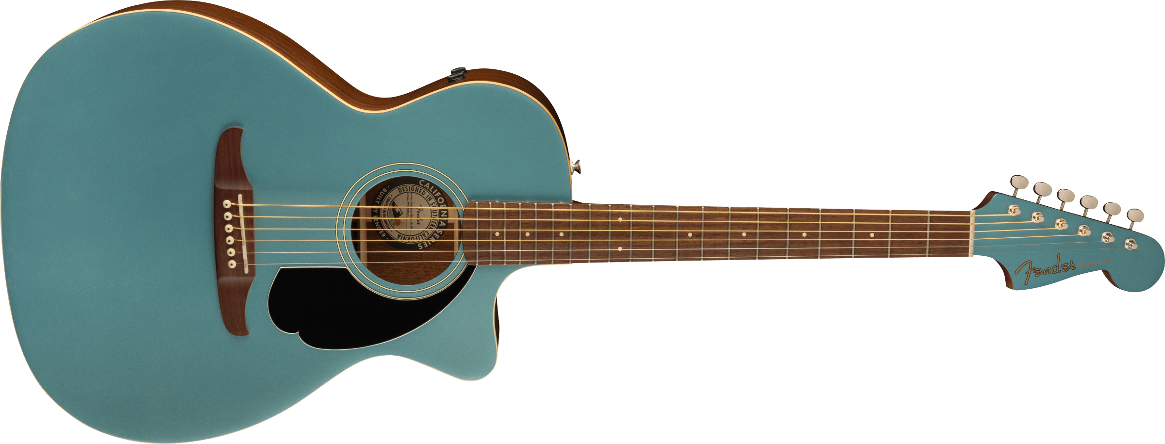 Fender® Newporter Player, Walnut Fingerboard, Black Pickguard, Tidepool