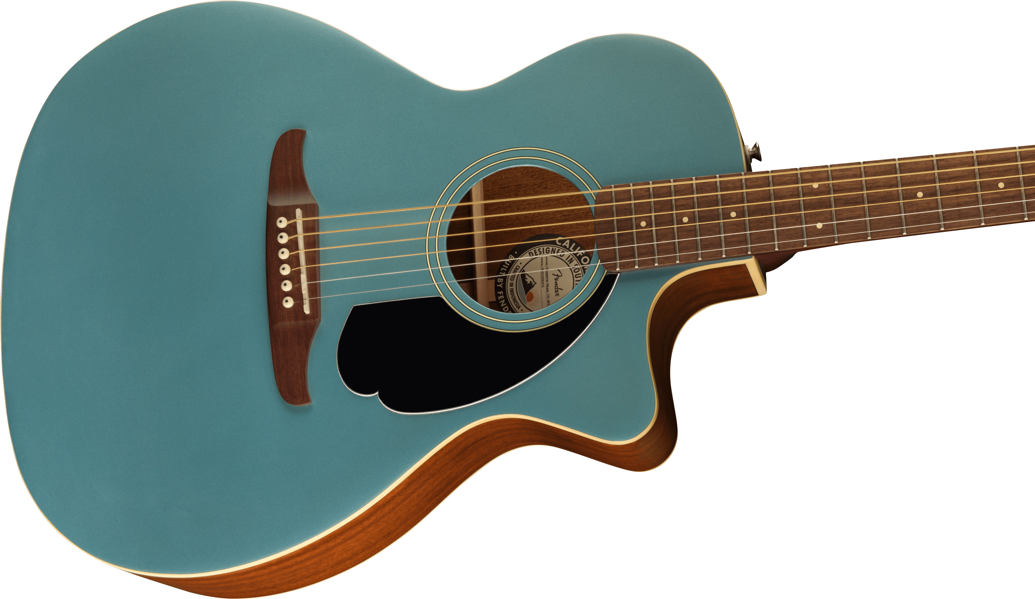 Fender® Newporter Player, Walnut Fingerboard, Black Pickguard, Tidepool