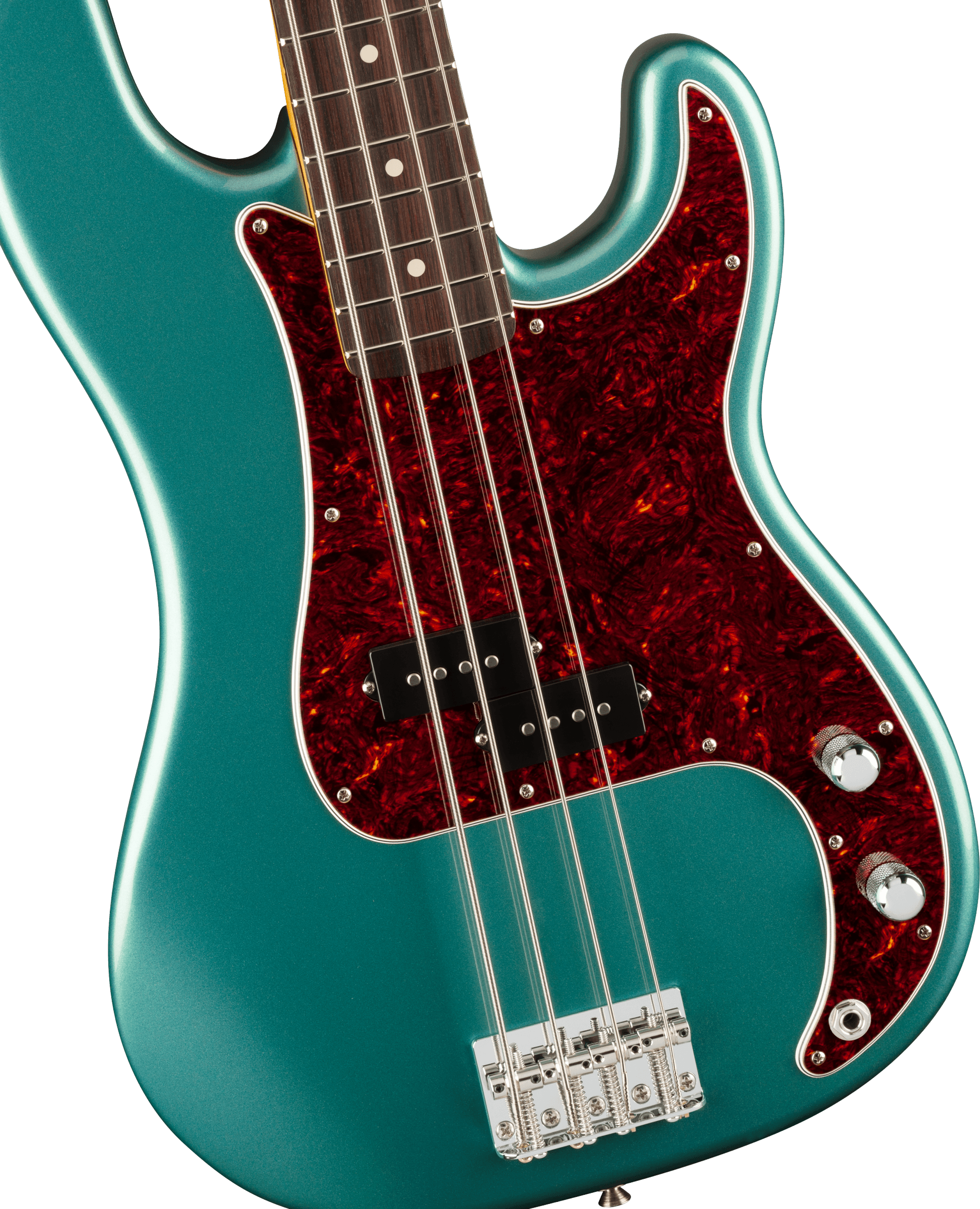 Fender® American Professional Classic Precision Bass®, Rosewood Fingerboard, Faded Sherwood Green Metallic