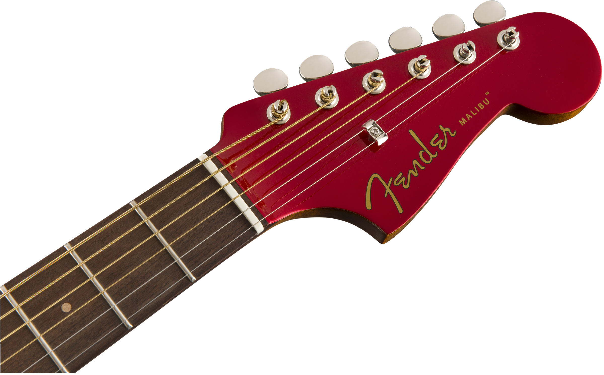 Fender® Malibu Classic, Pau Ferro Fingerboard, Hot Rod Red Metallic w/bag