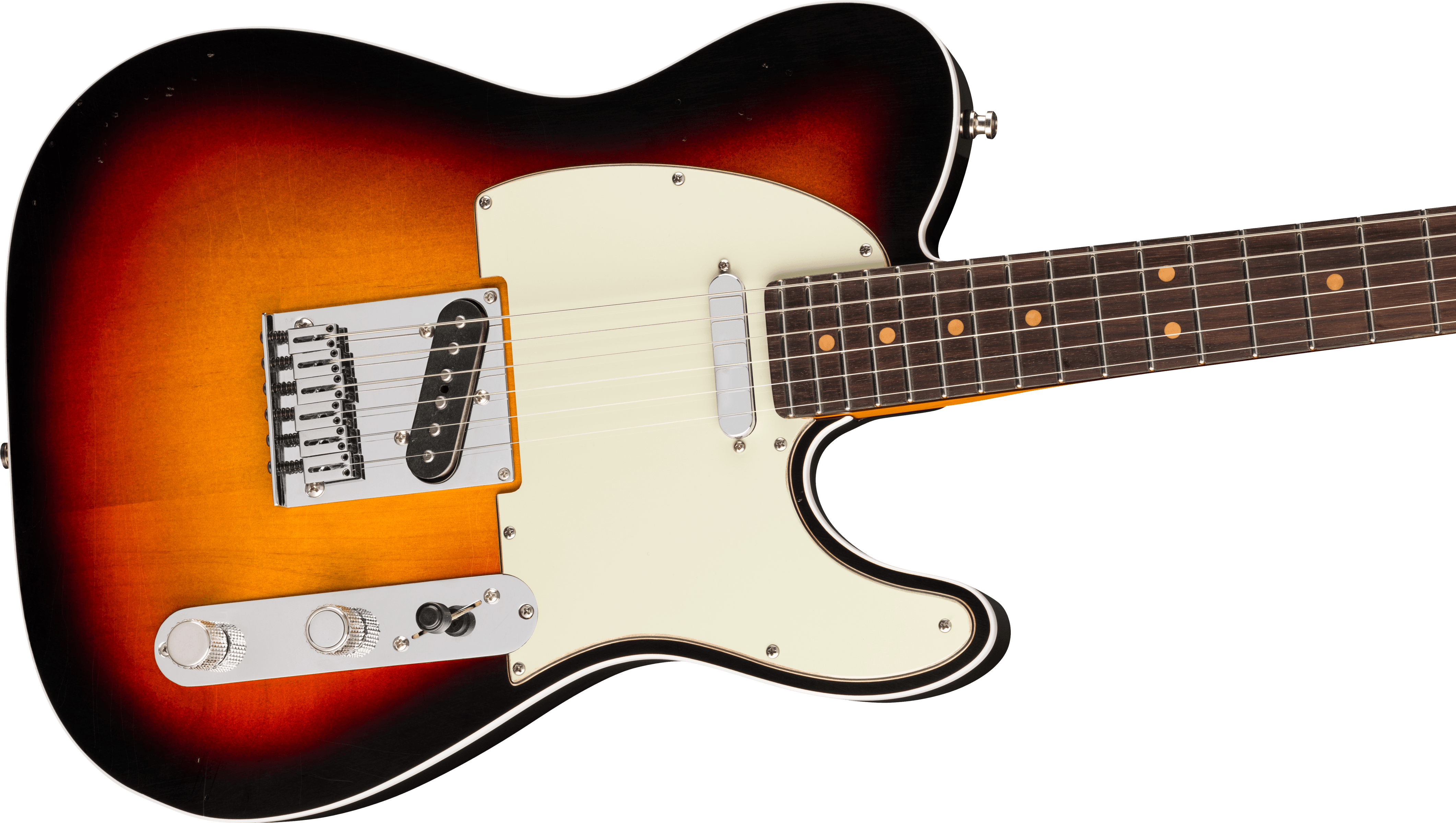 Fender® American Ultra Luxe Vintage '60s Custom Telecaster®, Rosewood Fingerboard, 3-Color Sunburst