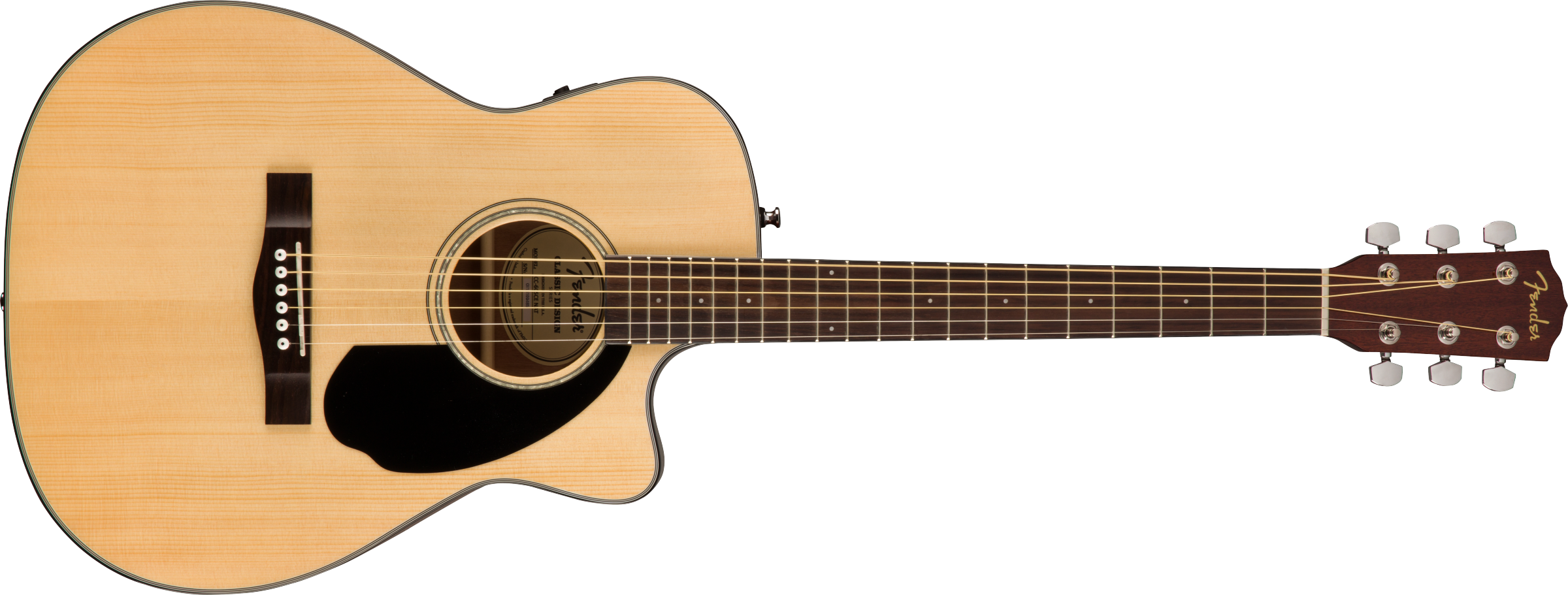 Fender® CC-60SCE Concert, Walnut Fingerboard, Natural