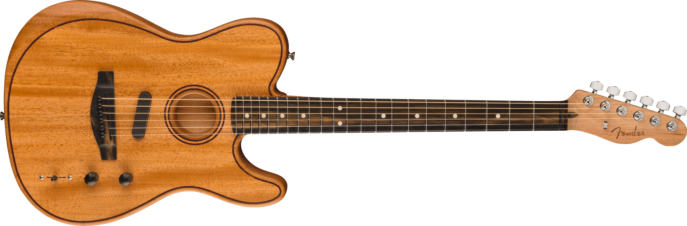 Fender® American Acoustasonic® Telecaster® All-Mahogany, Ebony Fingerboard, Natural