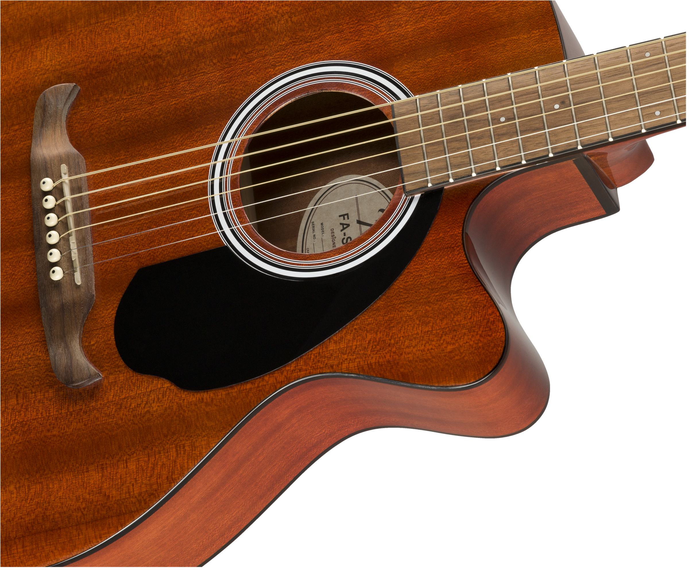Fender® FA-135CE Concert All-Mahogany, Walnut Fingerboard, Natural