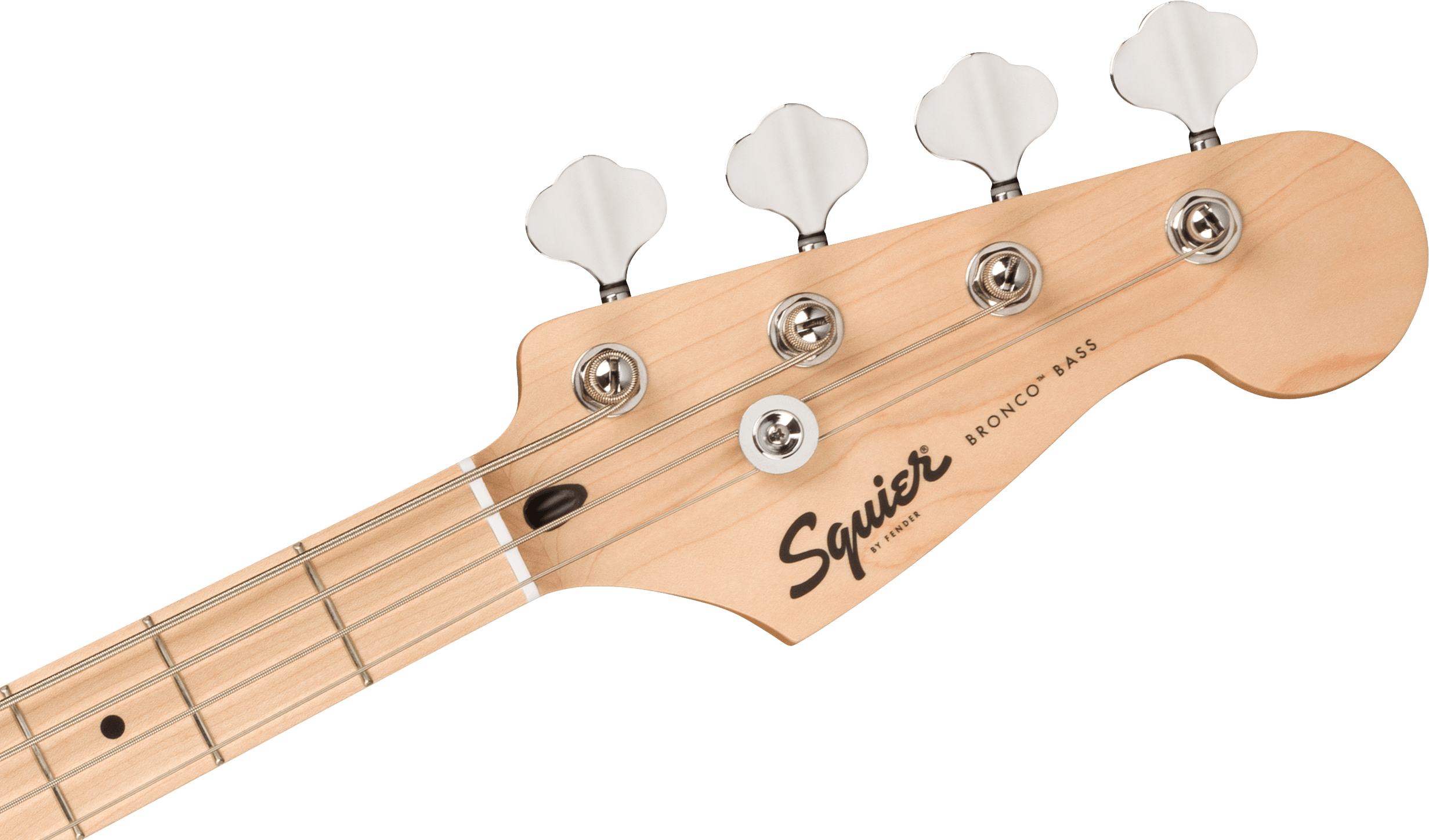Squier® Squier Sonic® Bronco™ Bass, Maple Fingerboard, White Pickguard, Tahitian Coral