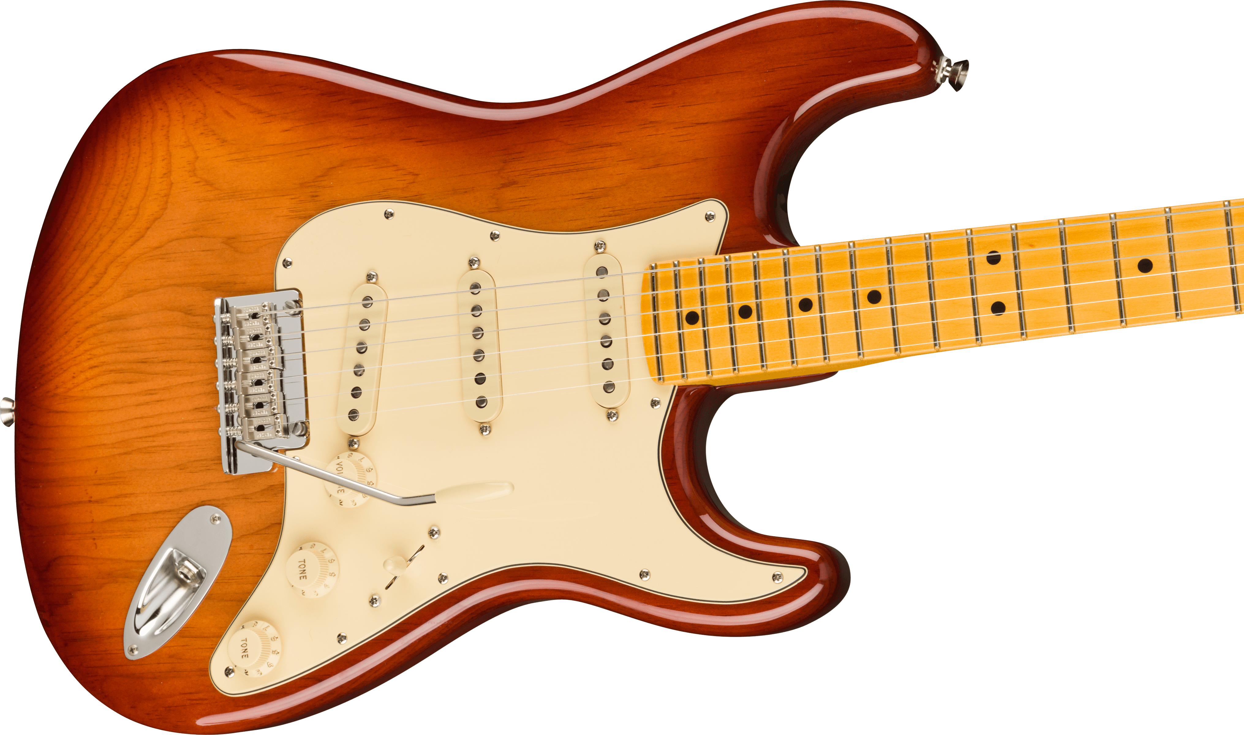 Fender® American Professional II Stratocaster®, Maple Fingerboard, Sienna Sunburst