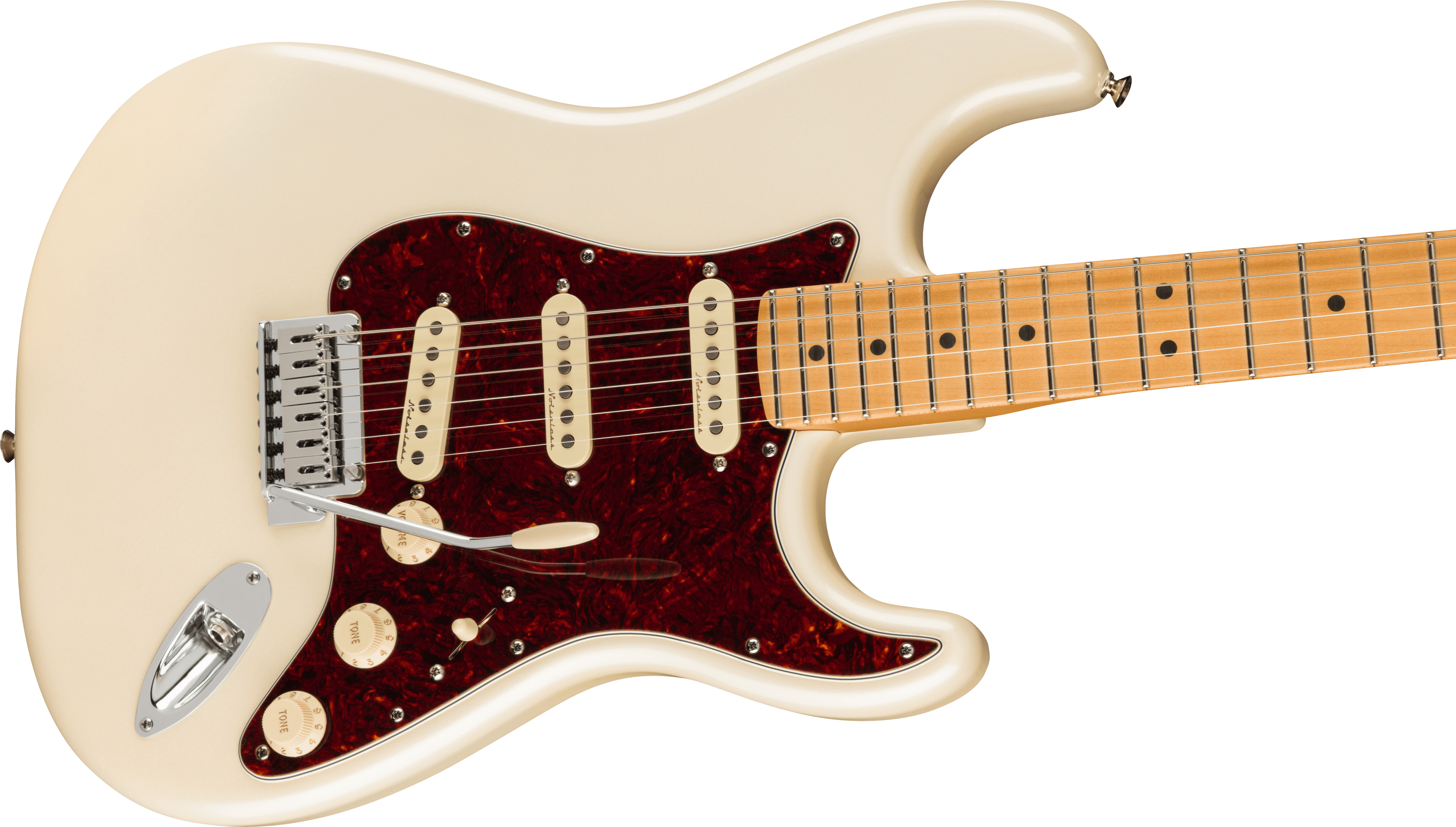 Fender® Player Plus Stratocaster®, Maple Fingerboard, Olympic Pearl