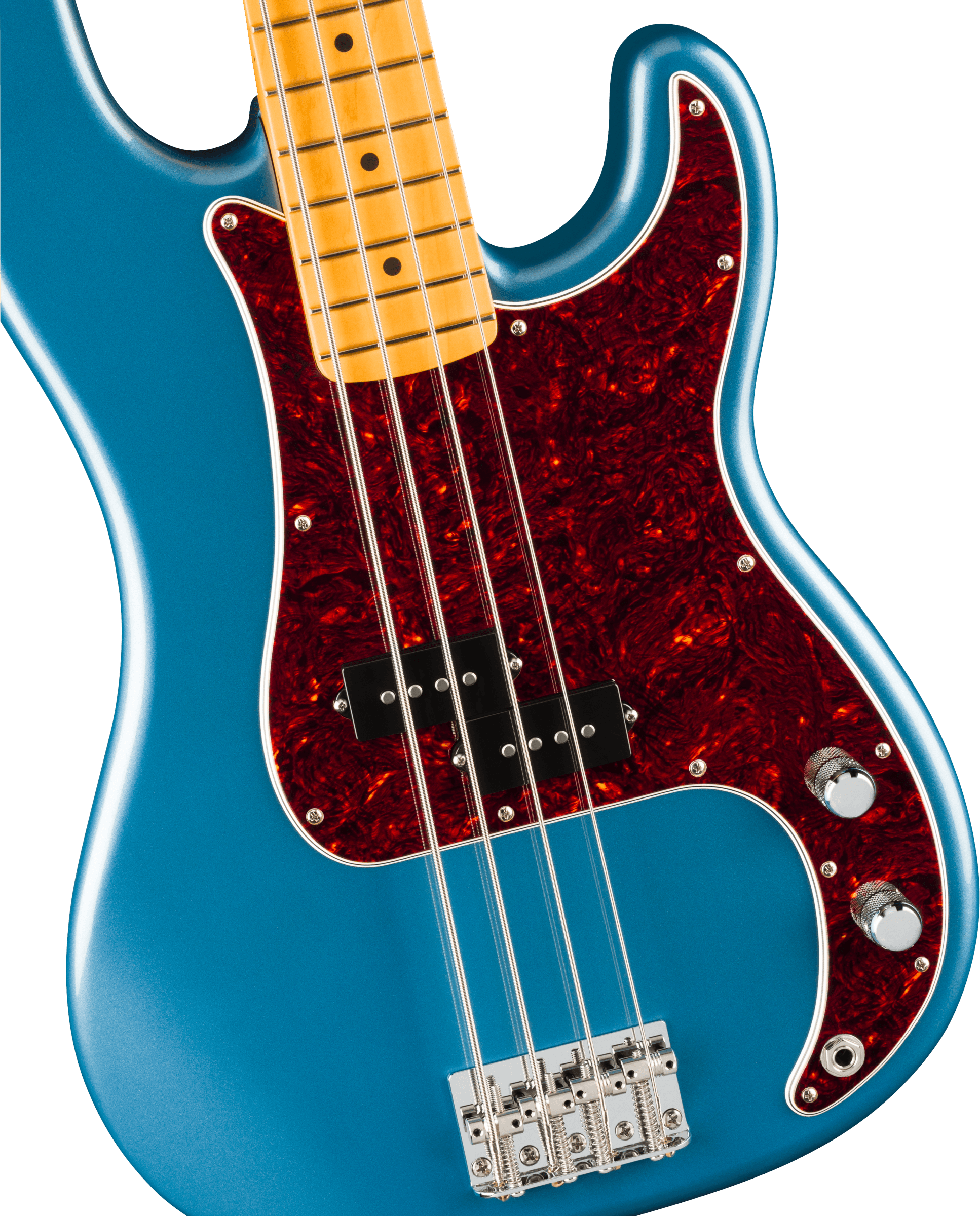 Fender® American Professional Classic Precision Bass®, Maple Fingerboard, Faded Lake Placid Blue