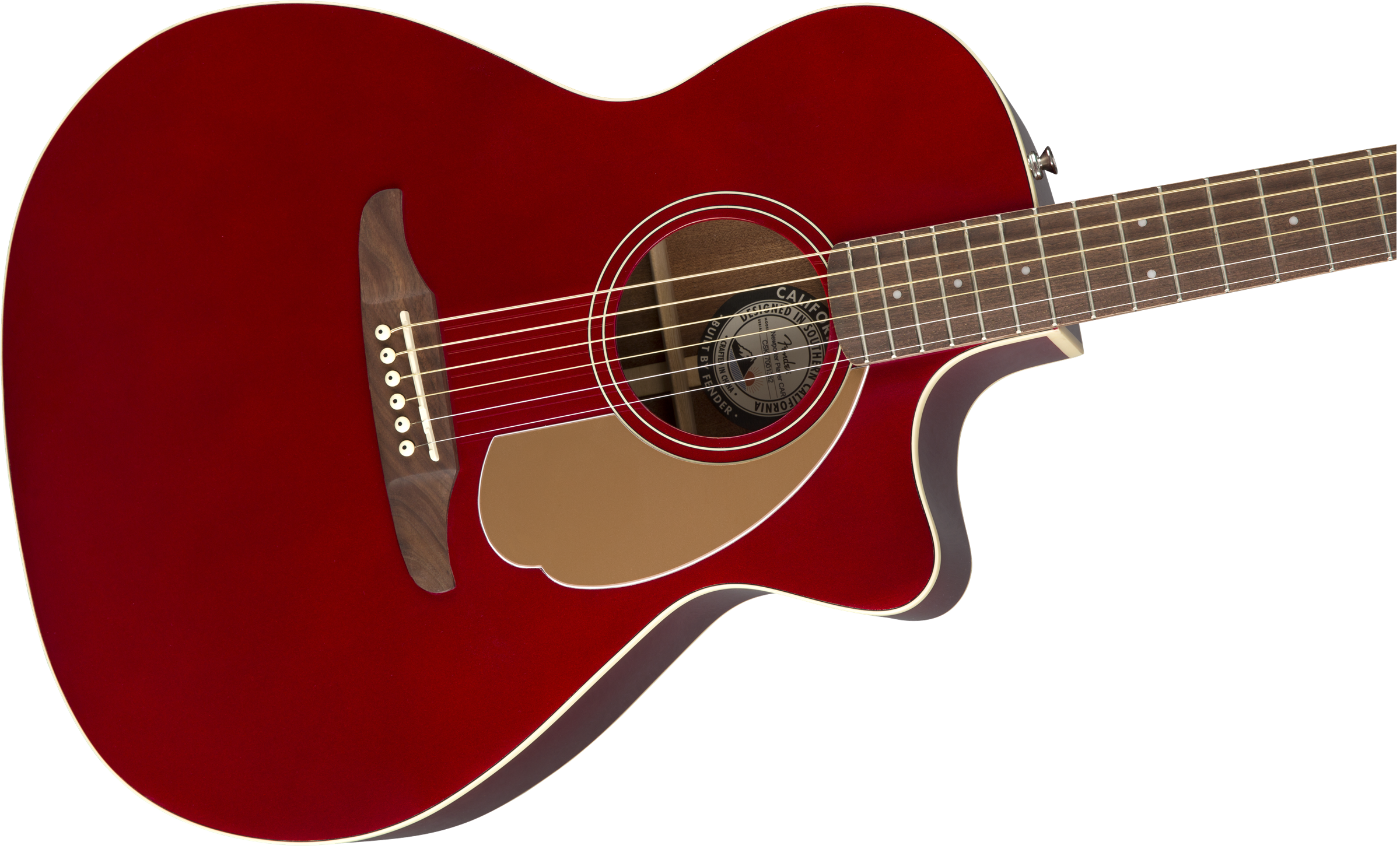 Fender® Newporter Player, Walnut Fingerboard, Candy Apple Red