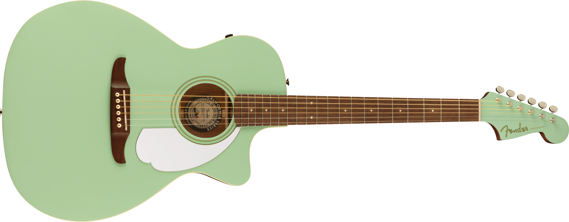 Fender® Newporter Player, Walnut Fingerboard, White Pickguard, Surf Green