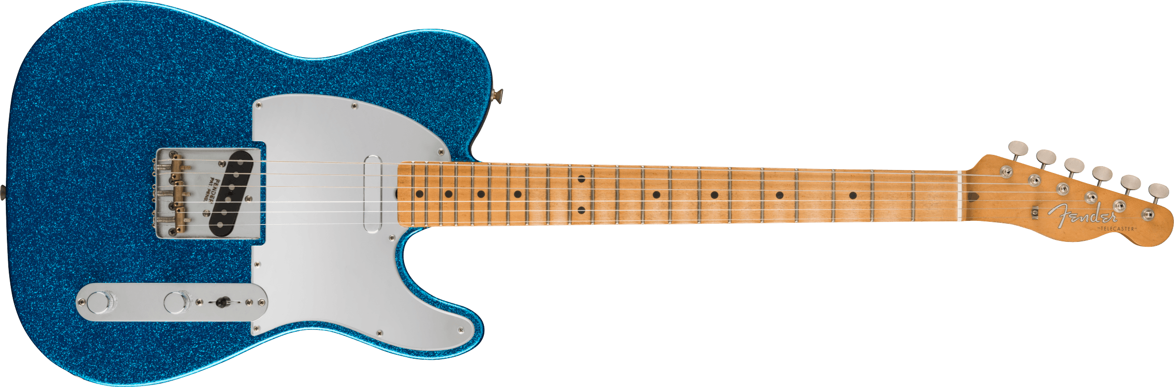 Fender® J Mascis Telecaster®, Maple Fingerboard, Bottle Rocket Blue Flake