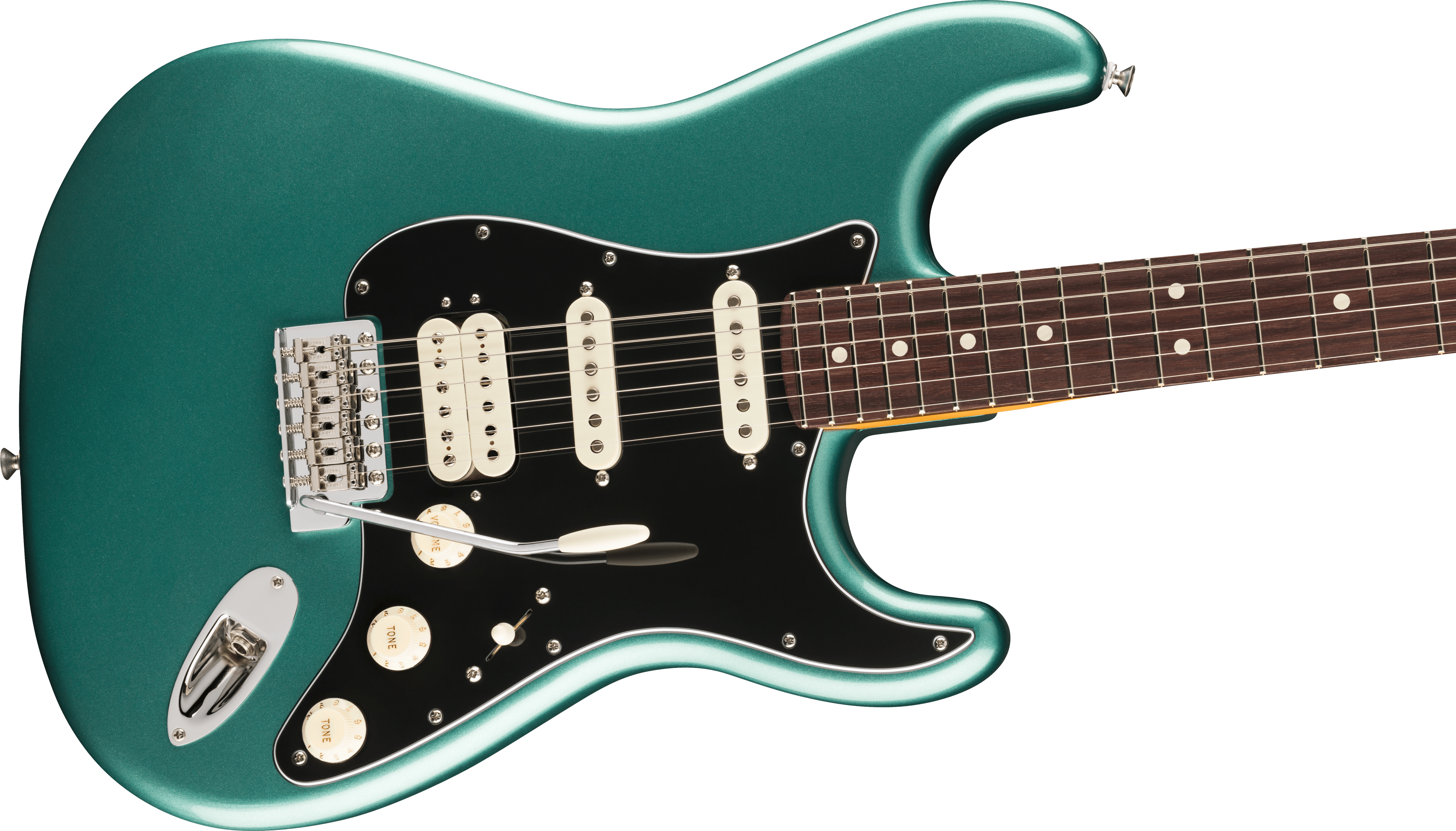 Fender® American Professional Classic Stratocaster® HSS, Rosewood Fingerboard, Faded Sherwood Green Metallic