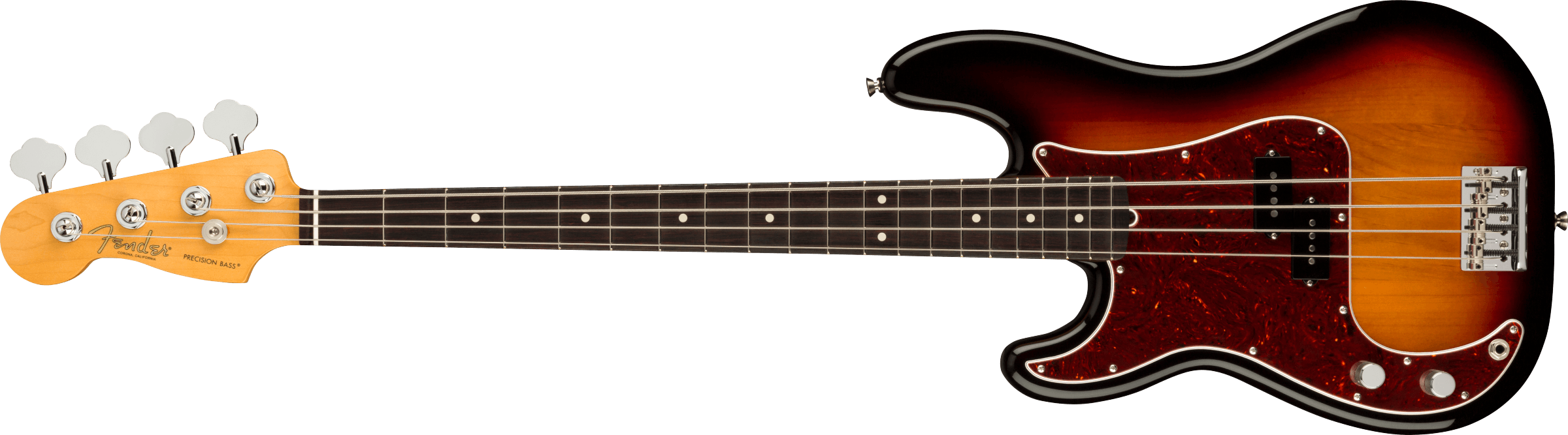 Fender® American Professional II Precision Bass® Left-Hand, Rosewood Fingerboard, 3-Color Sunburst