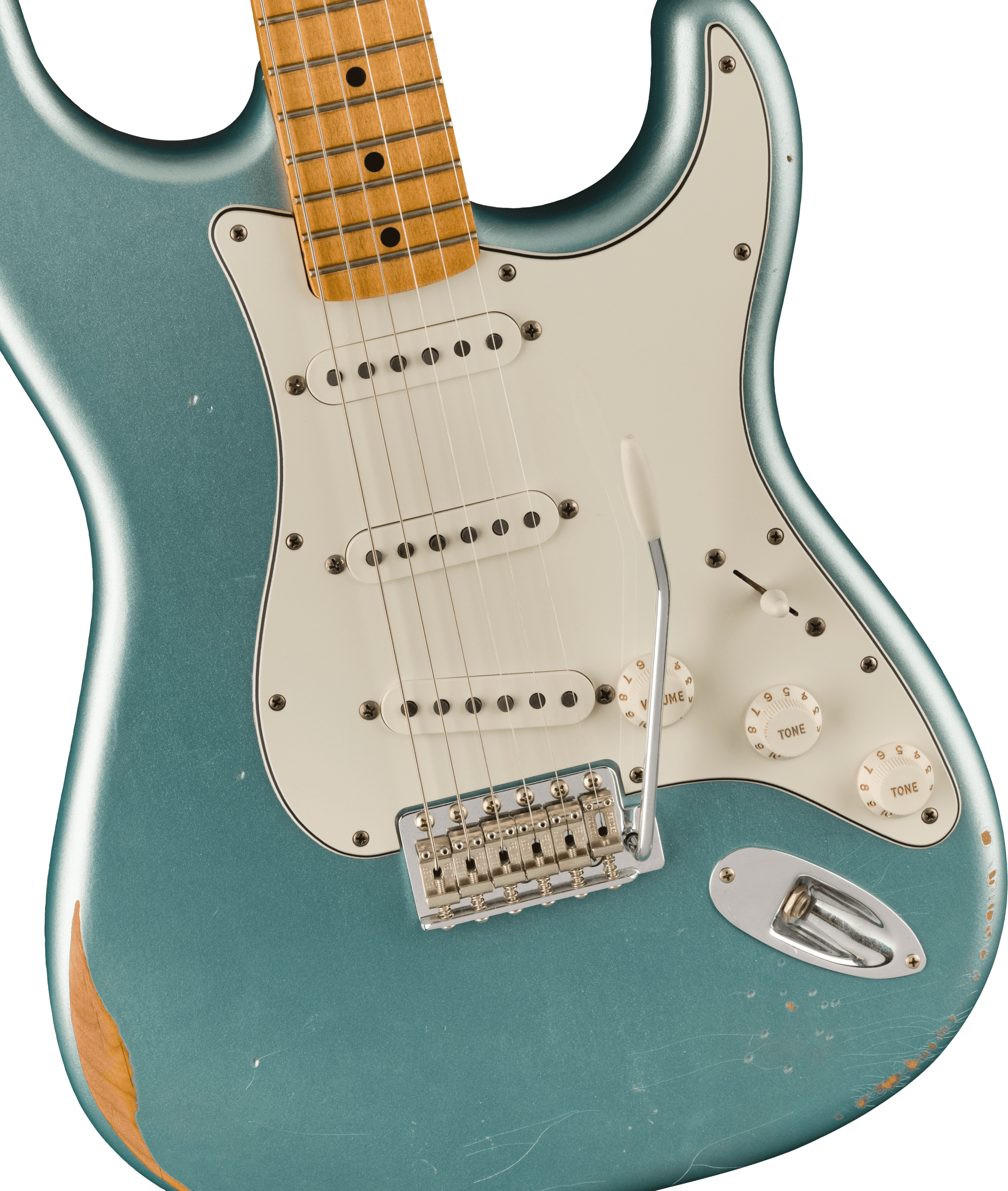 Fender® Vintera® Road Worn® Mischief Maker Stratocaster®, Maple Fingerboard, Firemist Silver