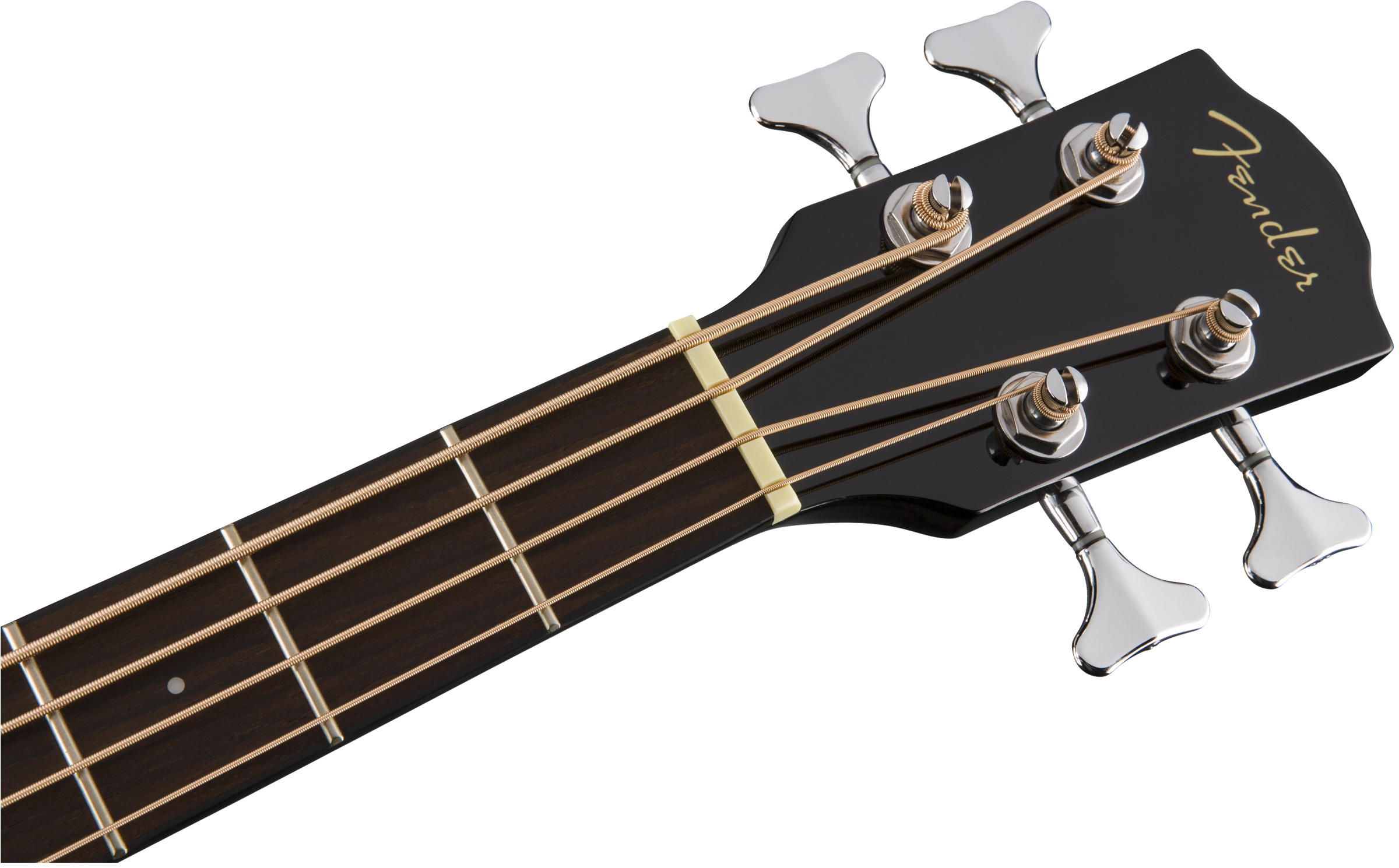 Fender® CB-60SCE Bass, Walnut Fingerboard, Black