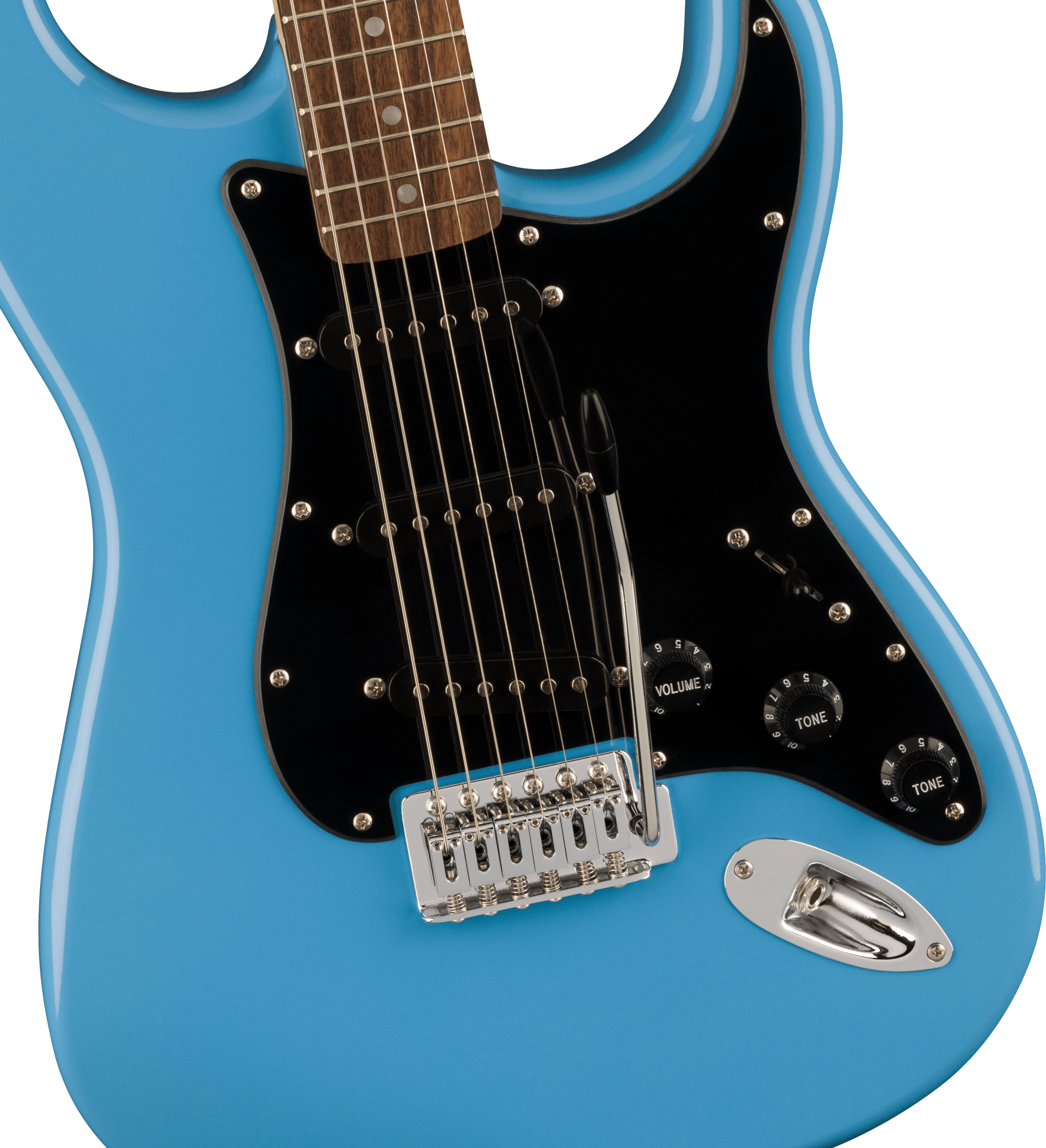 Squier® Sonic® Stratocaster®, Laurel Fingerboard, Black Pickguard, California Blue