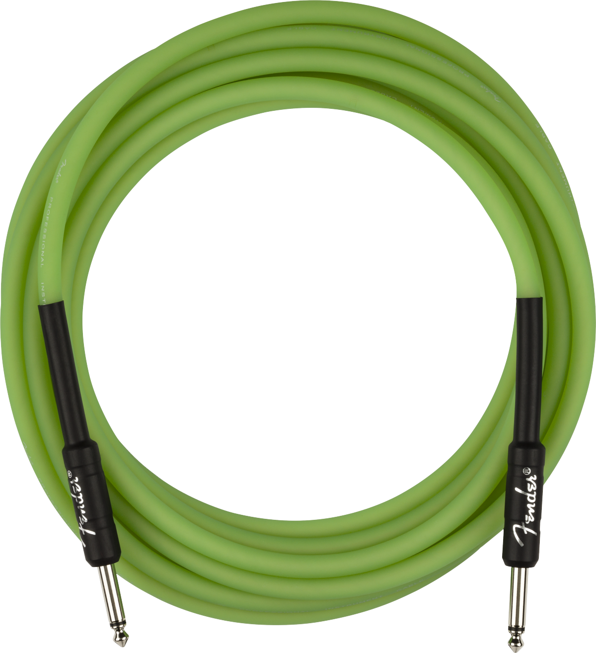 Fender® Professional Glow in the Dark Cable, Green, 18.6'