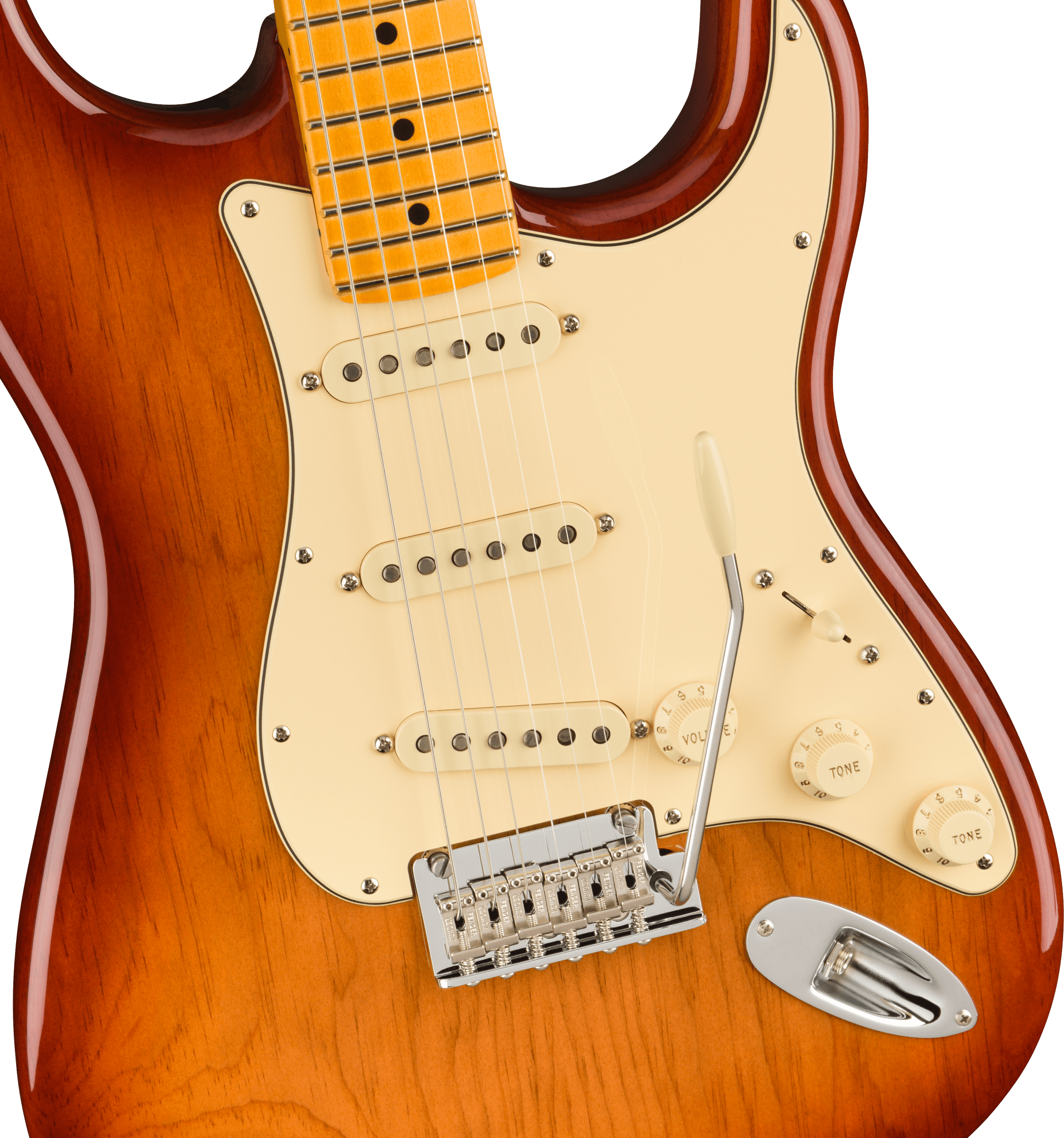 Fender® American Professional II Stratocaster®, Maple Fingerboard, Sienna Sunburst