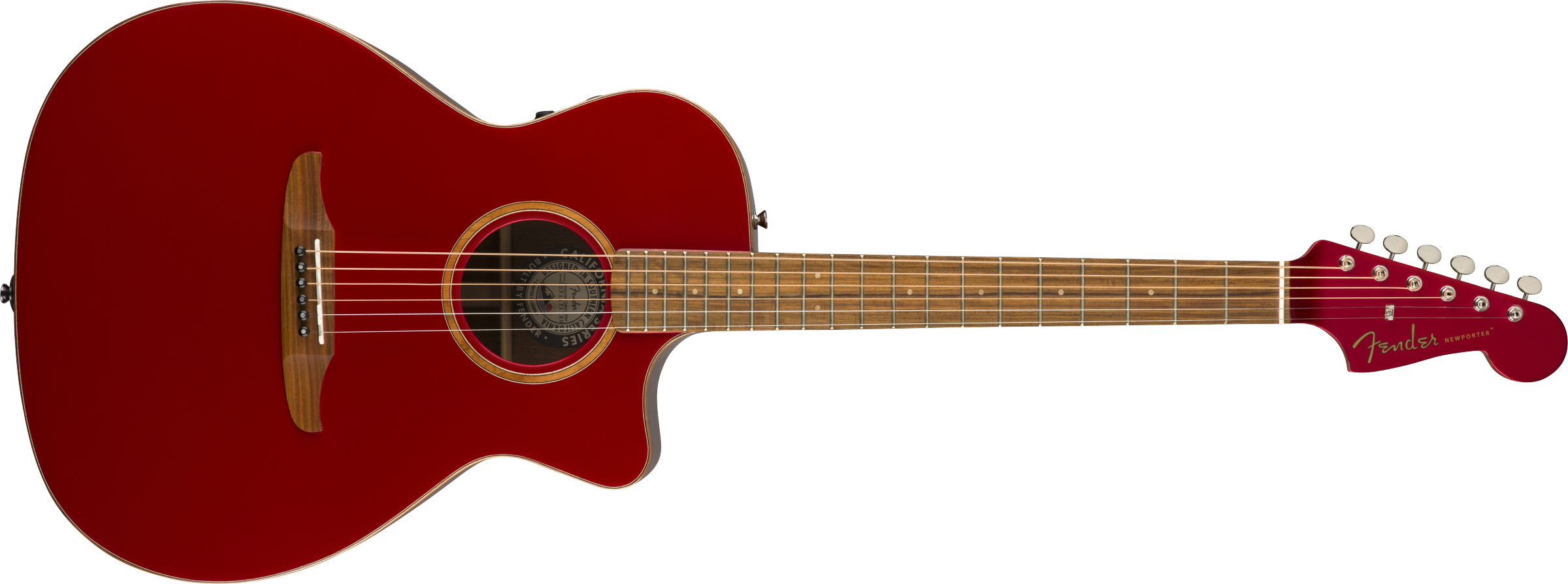 Fender® Newporter Classic w/Bag, Pau Ferro Fingerboard, Hot Rod Red Metallic