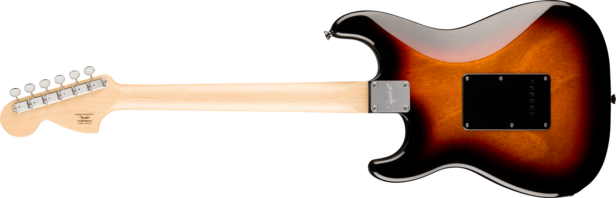 Squier® Paranormal Stratocaster® Deluxe, Laurel Fingerboard, Black Pickguard, 3-Color Sunburst