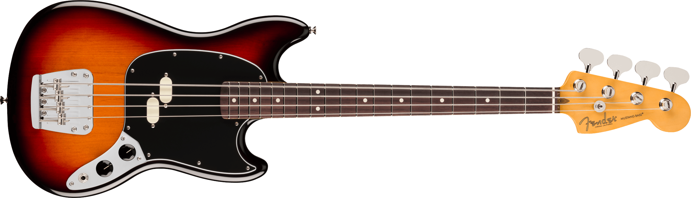 Fender® American Professional Classic Mustang Bass®, Rosewood Fingerboard, 3-Color Sunburst