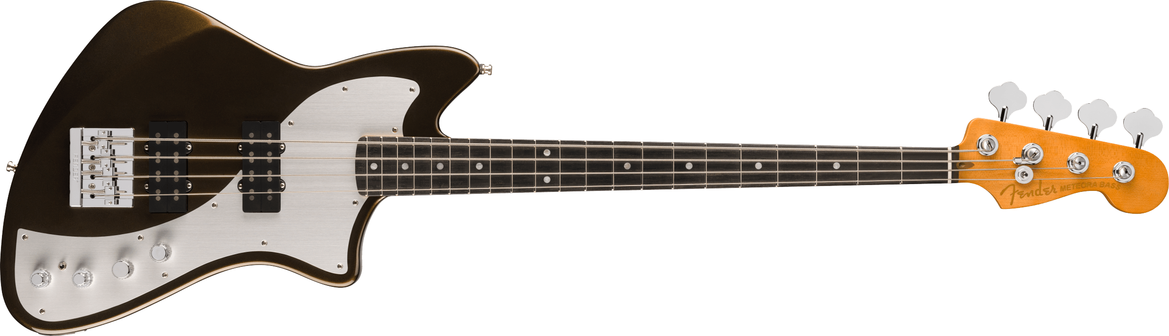 Fender® American Ultra II Meteora® Bass, Ebony Fingerboard, Texas Tea