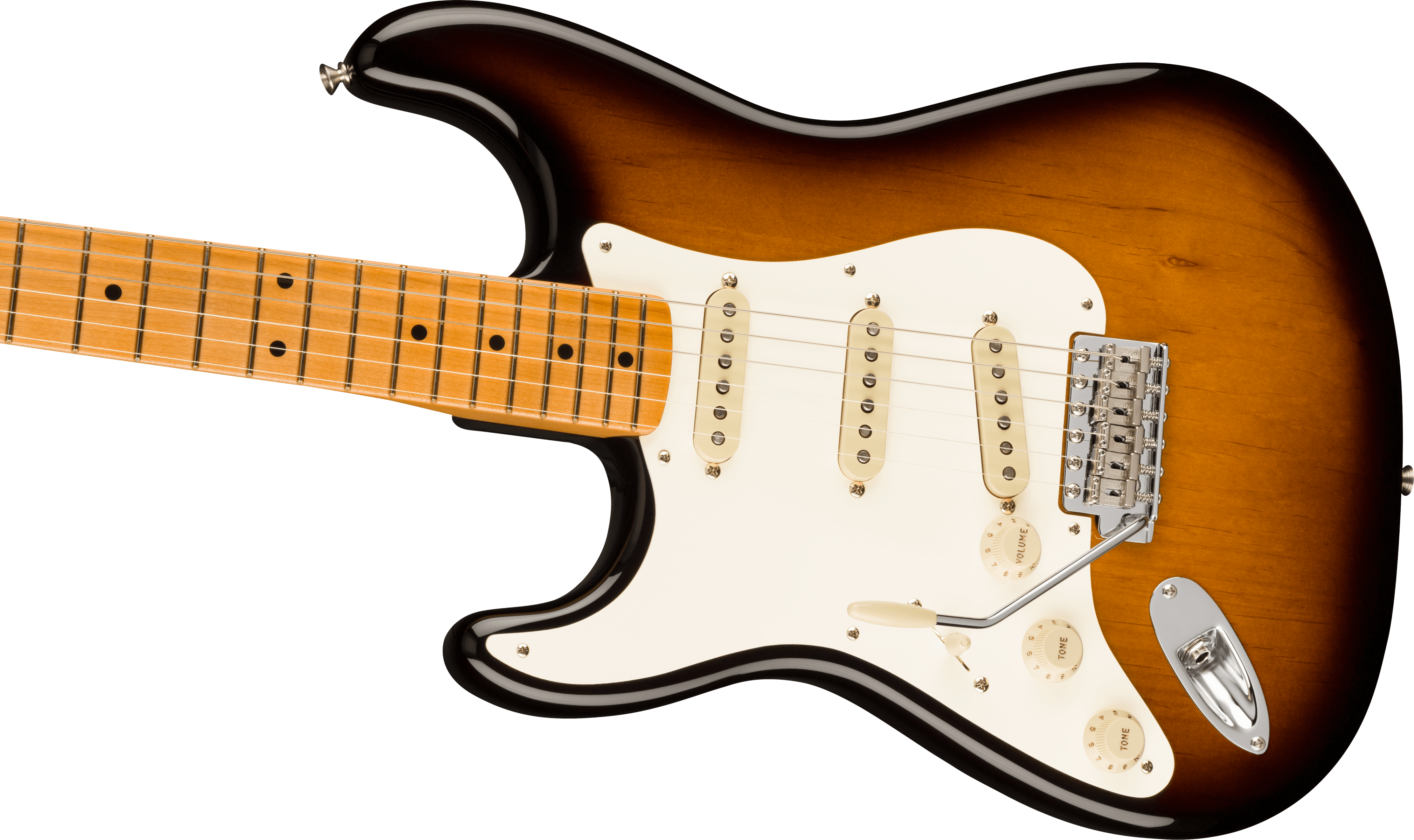 Fender® American Vintage II 1957 Stratocaster® Left-Hand, Maple Fingerboard, 2-Color Sunburst